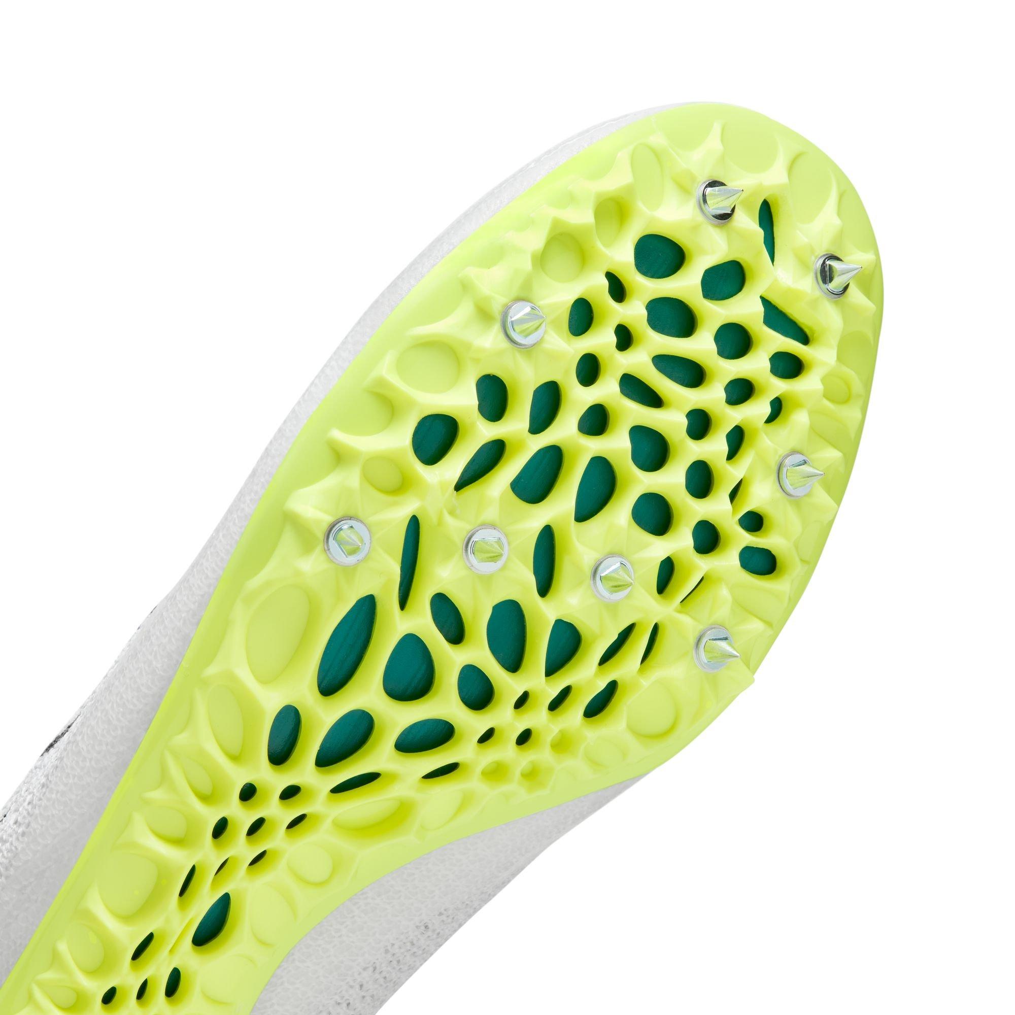 Nike Zoom Superfly Elite 2 "White/Electric Algae/Bright Spruce" Unisex Track Spike - WHITE/GREEN Thumbnail View 6