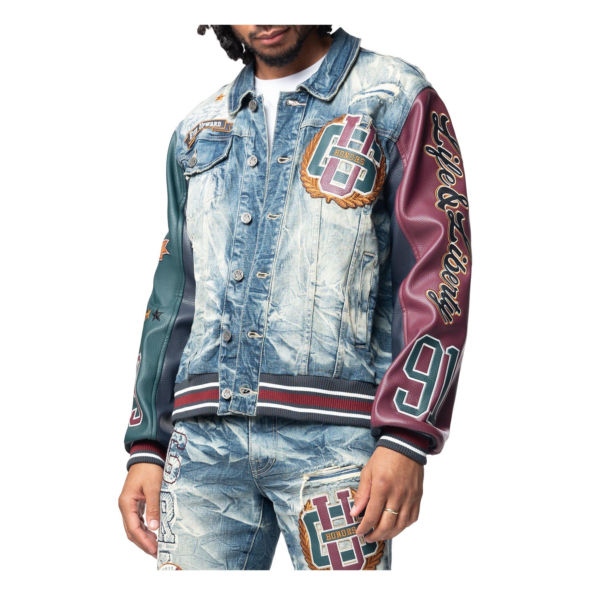 Grindhouse Varsity Men's Alley Blue Jacket