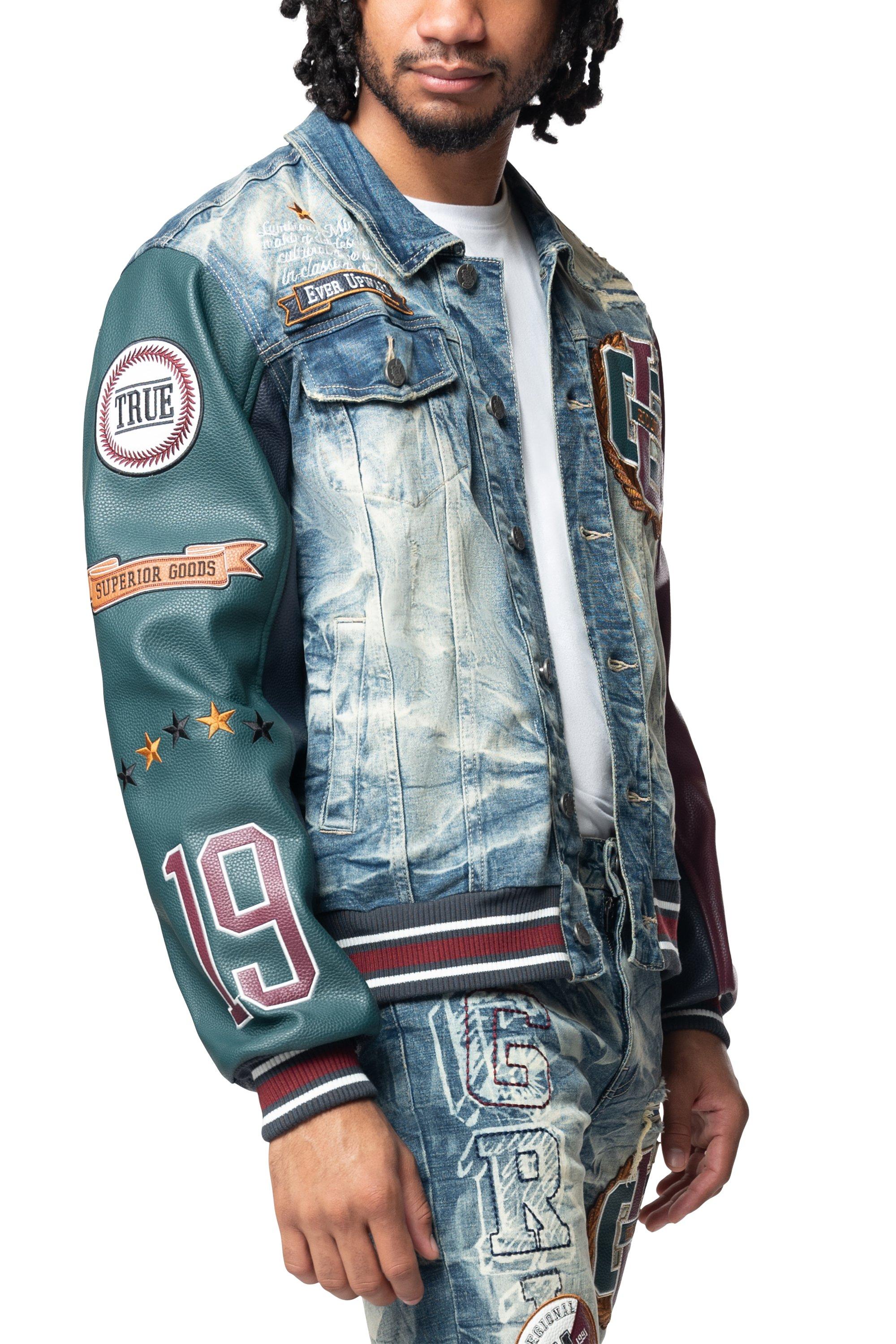 Grindhouse Varsity Men's Alley Blue Jacket