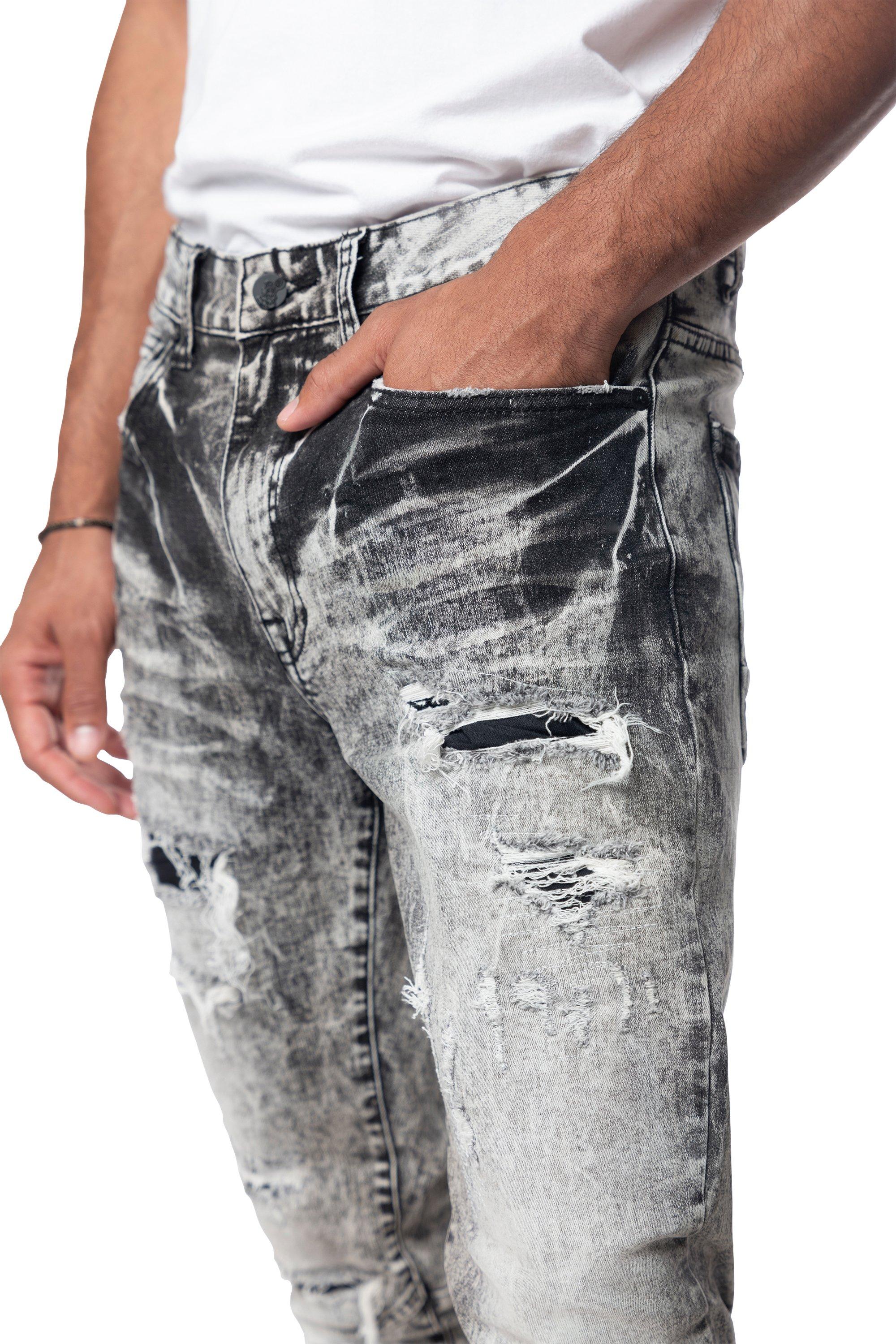 Grindhouse Vintage Wash Men's Aurora Black Jeans