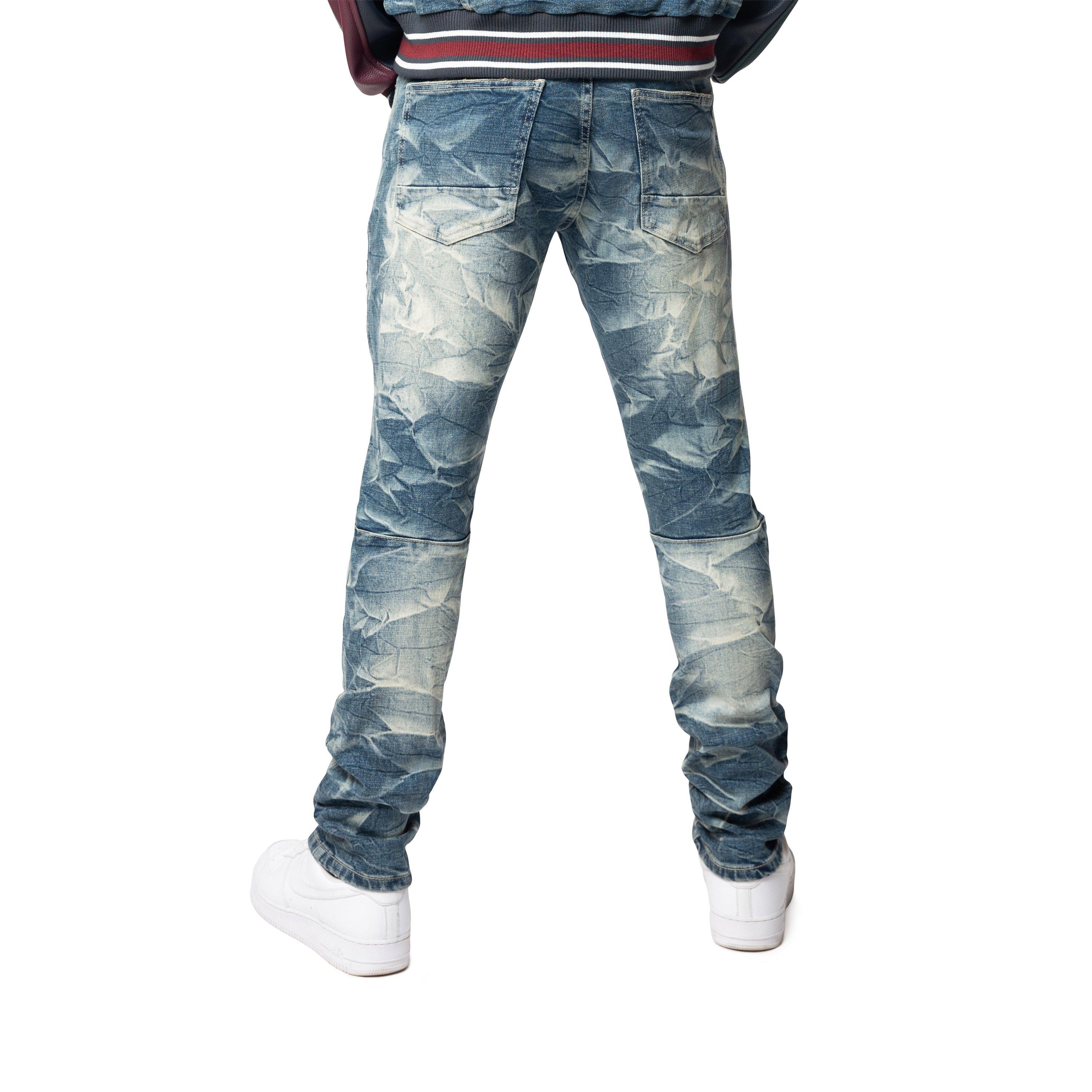 Grindhouse Varsity Slim Fit Men's Alley Blue Jeans