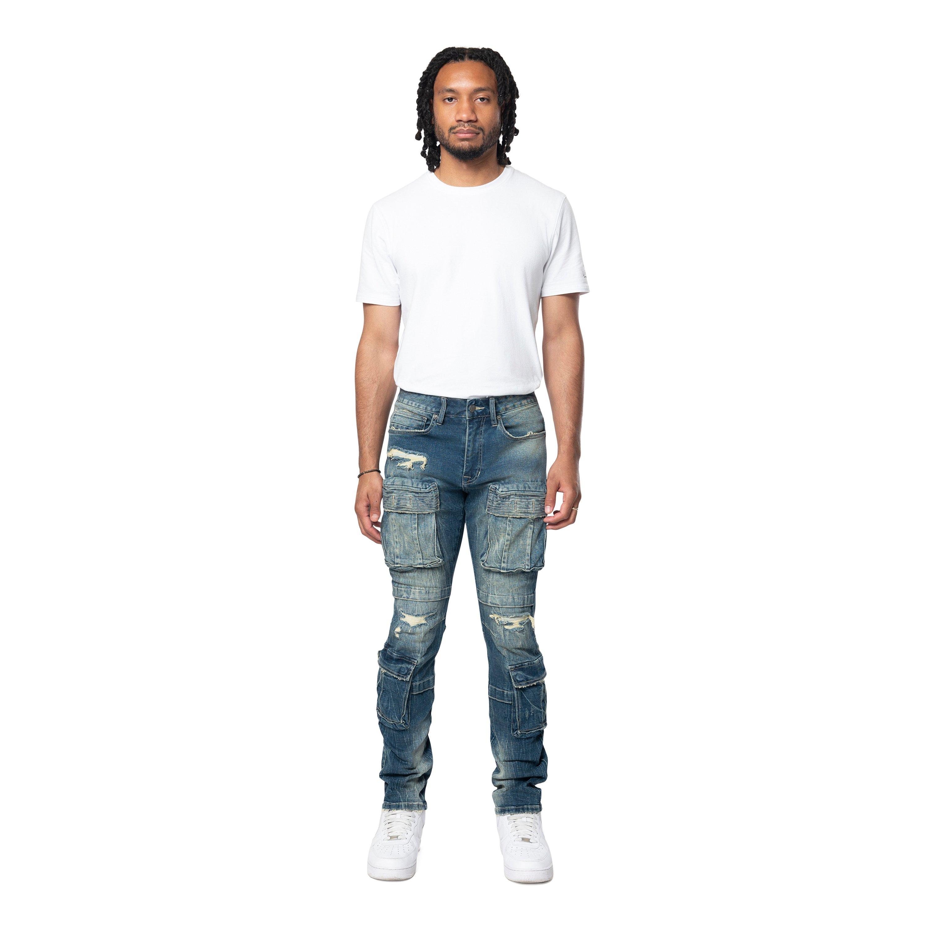 Grindhouse Utility Slim Fit Men's Westport Blue Denim Jean