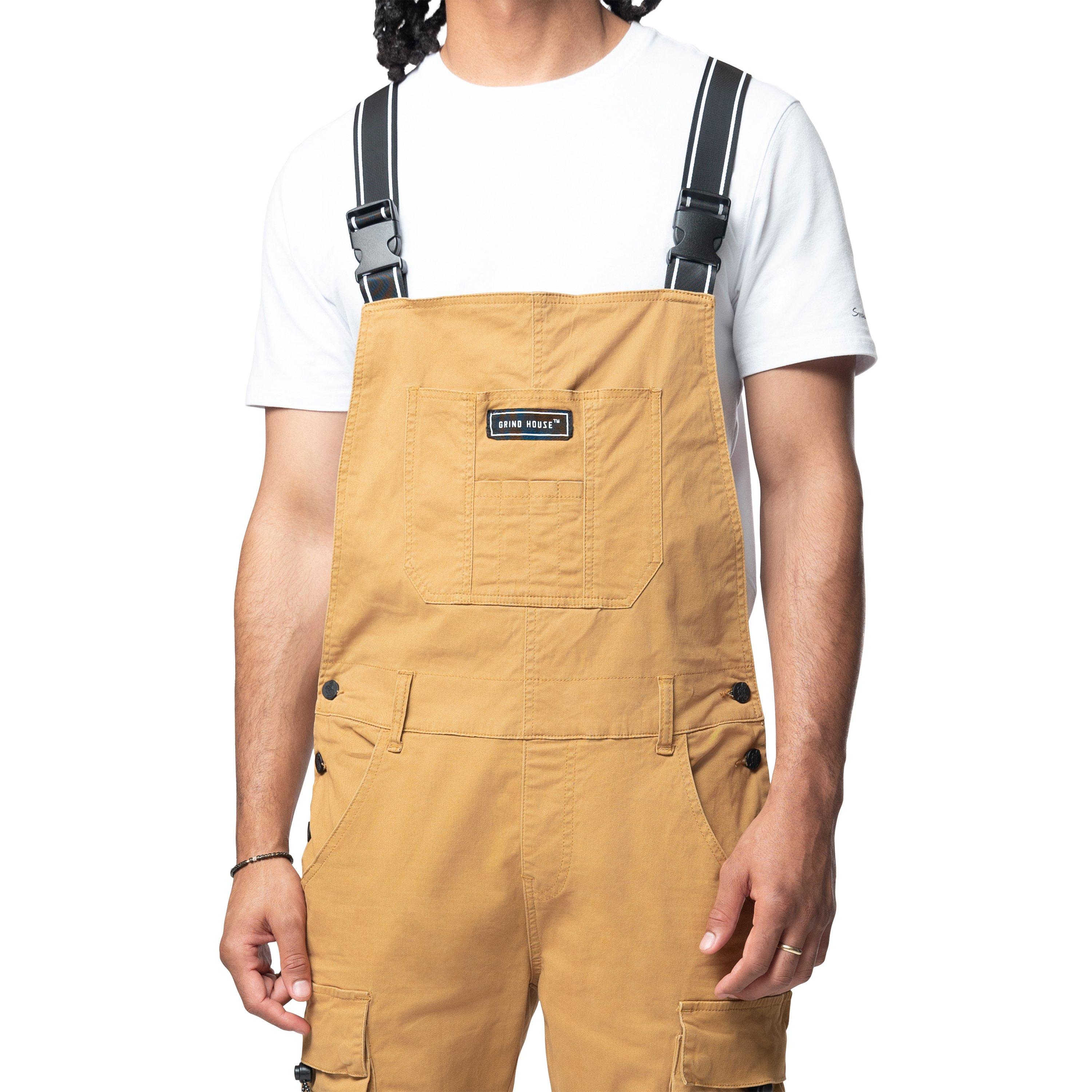 Grindhouse Twill Utility Men's Khaki Overalls