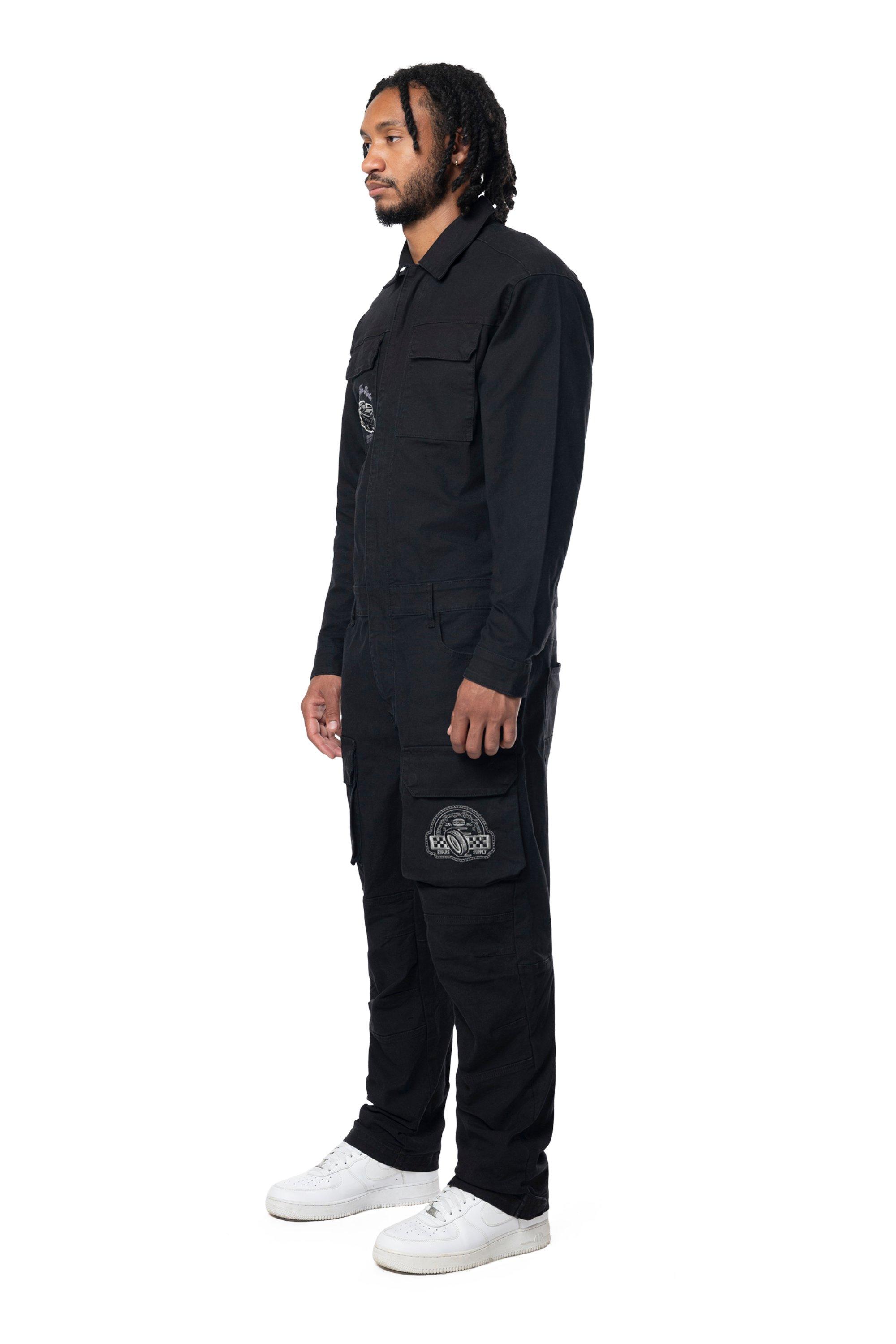 Grindhouse Twill Utility Men's Black Coveralls