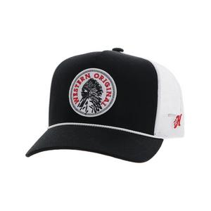 Hooey Cactus Ropes Hat-Black/White