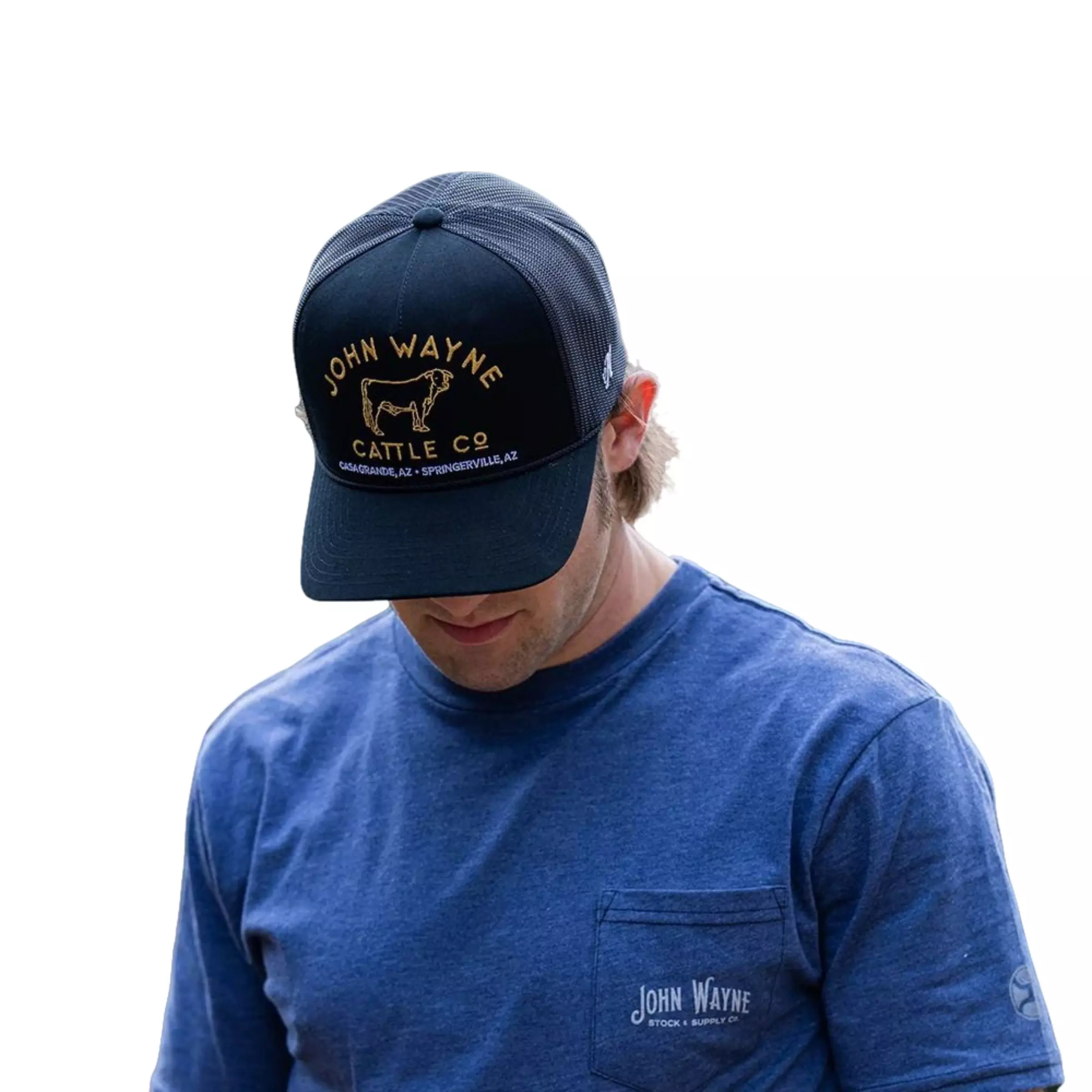 Hooey John Wayne Cattle Co. Hat - GREY/WHITE