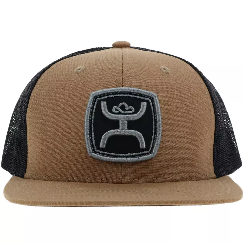 Hooey Zenith Snapback Hat-Brown/Black - TAN/BLACK