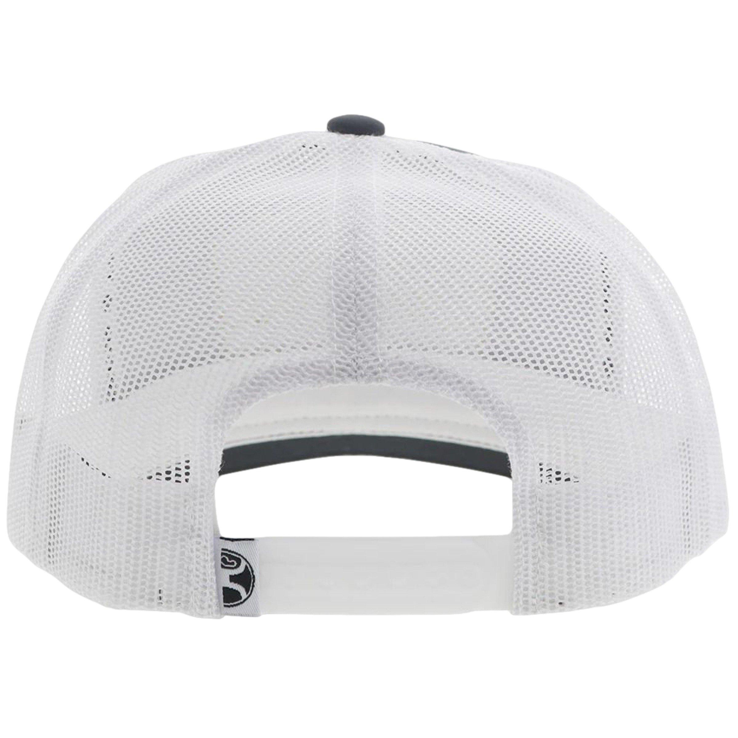 Hooey Trip Leather Patch Trucker Hat-Red/White/Blue - GREY/WHITE Thumbnail View 3