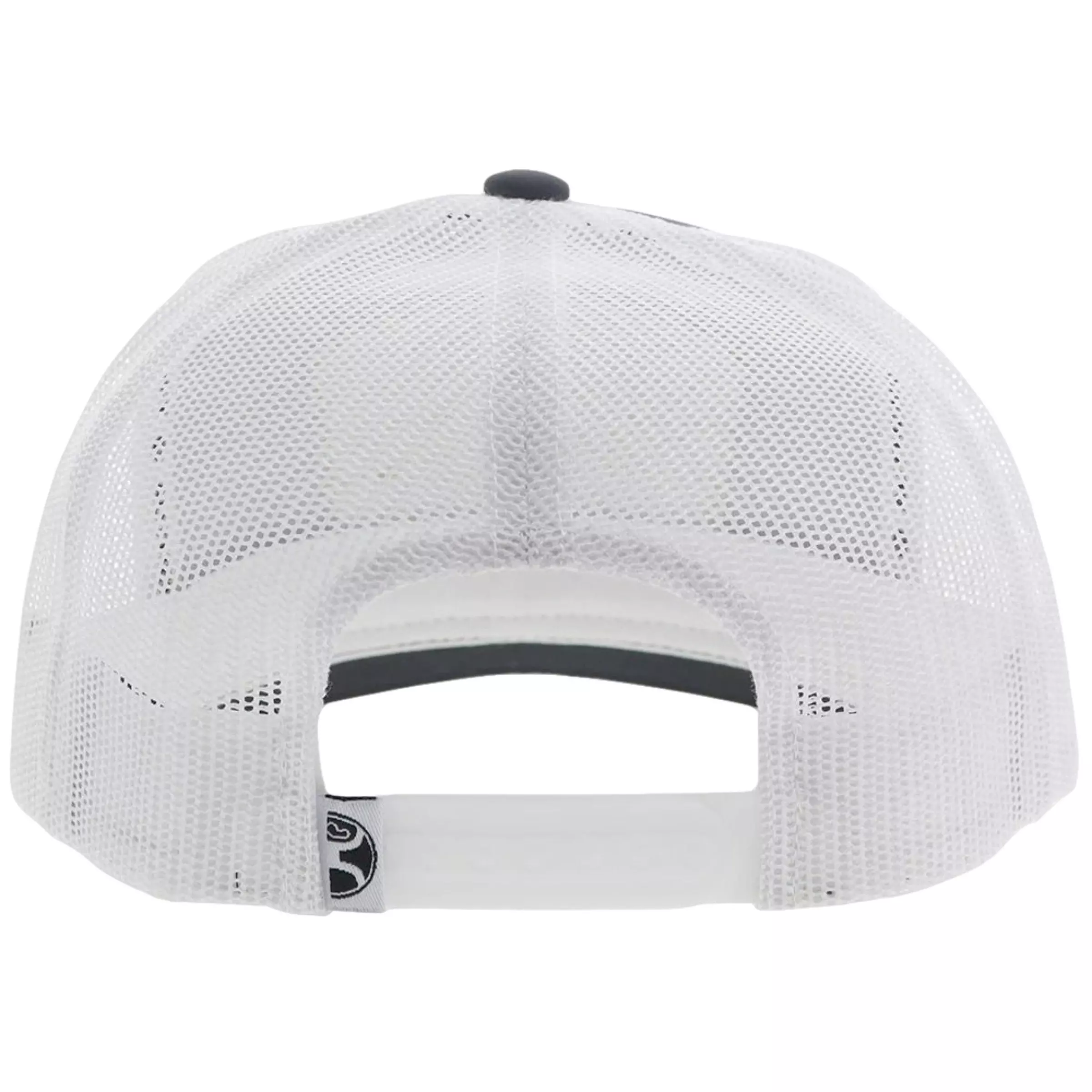 Hooey Trip Leather Patch Trucker Hat-Red/White/Blue - GREY/WHITE