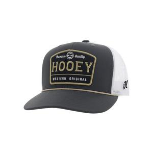 Hooey Trip Leather Patch Trucker Hat-Red/White/Blue