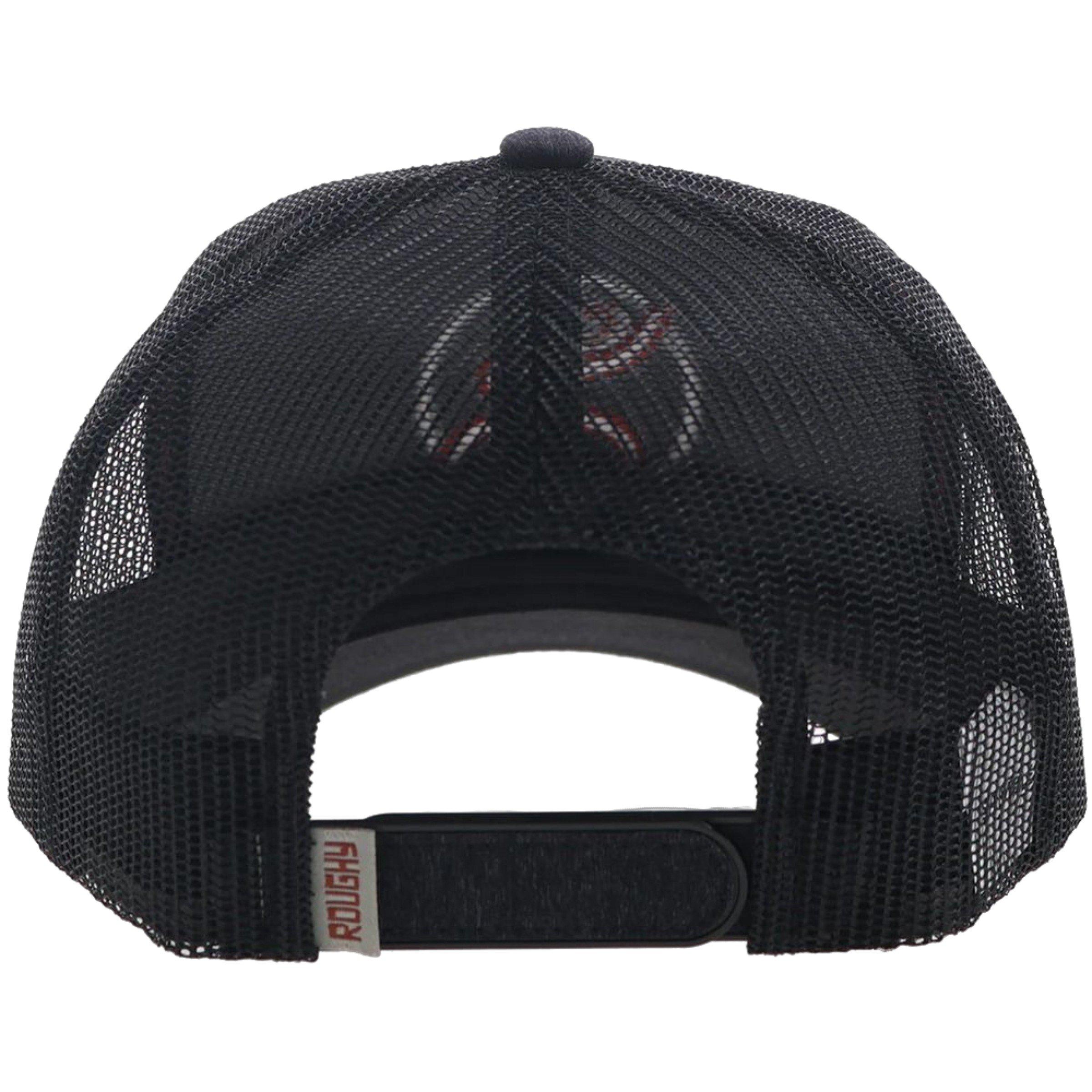 Hooey Strap Roughy Hat Adjustable - Black - GREY/RED Thumbnail View 3