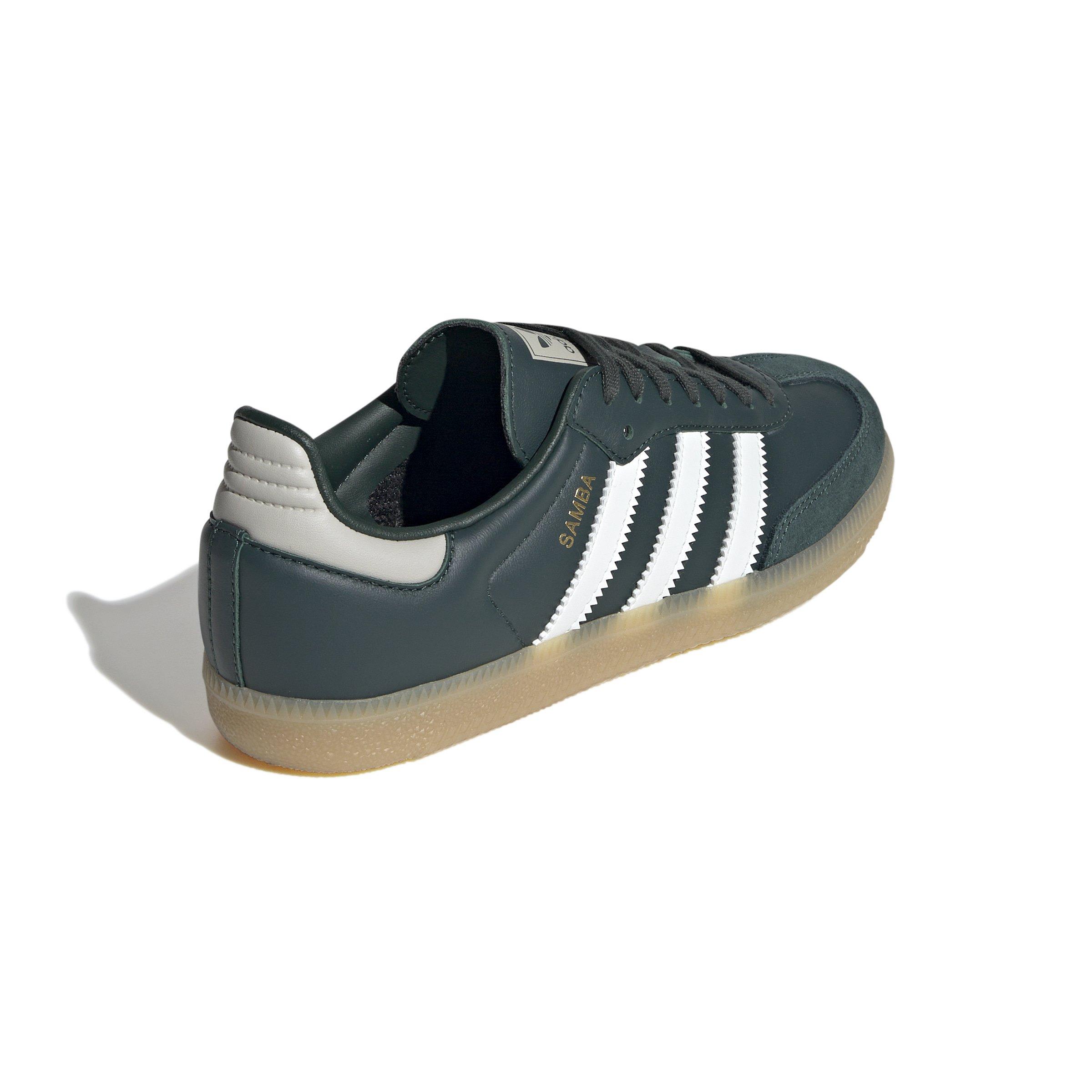 adidas Originals Samba OG Grade School Boys' "Mineral Green/Off-White/Putty Grey" Shoe