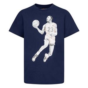 Jordan Big Boys' Dots Tee - Navy