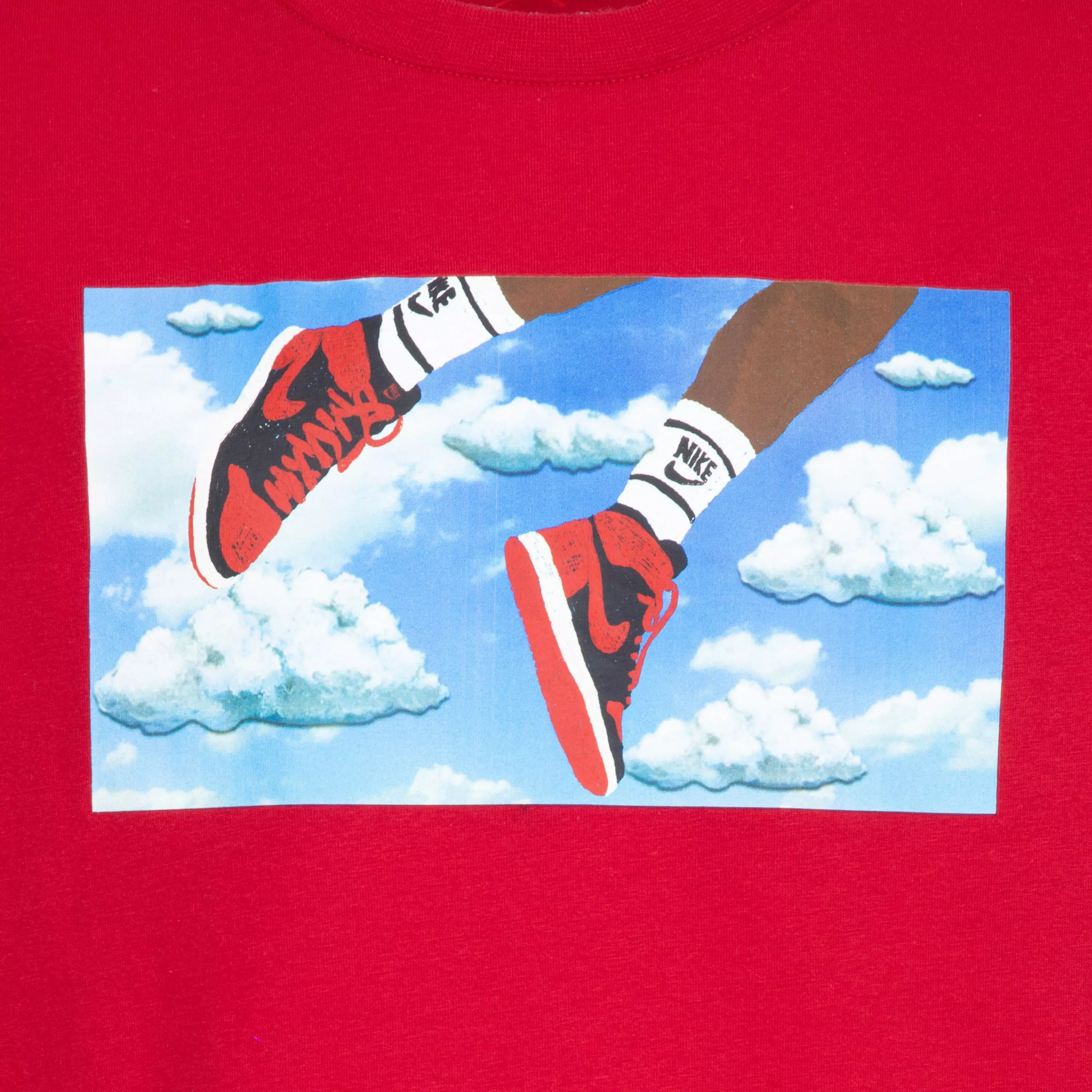 Jordan Big Boys' Clouds Tee - RED