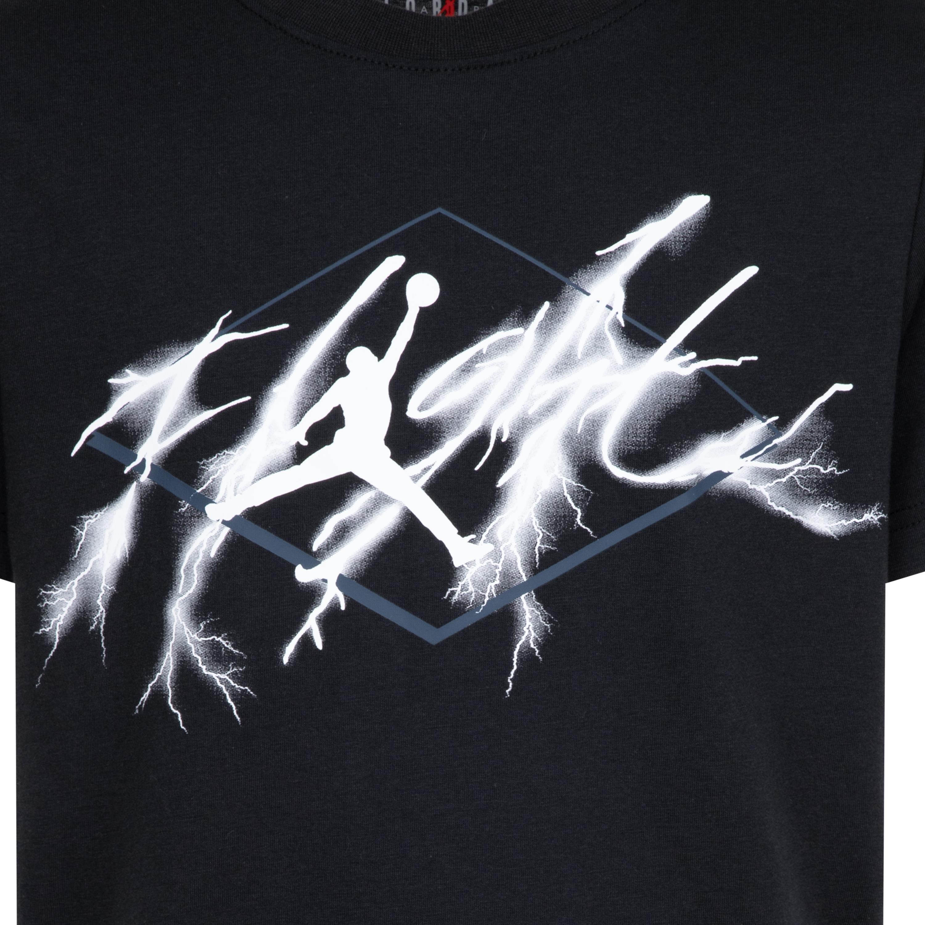 Jordan Big Boys' AJ4 Flight Tee - BLACK Thumbnail View 3