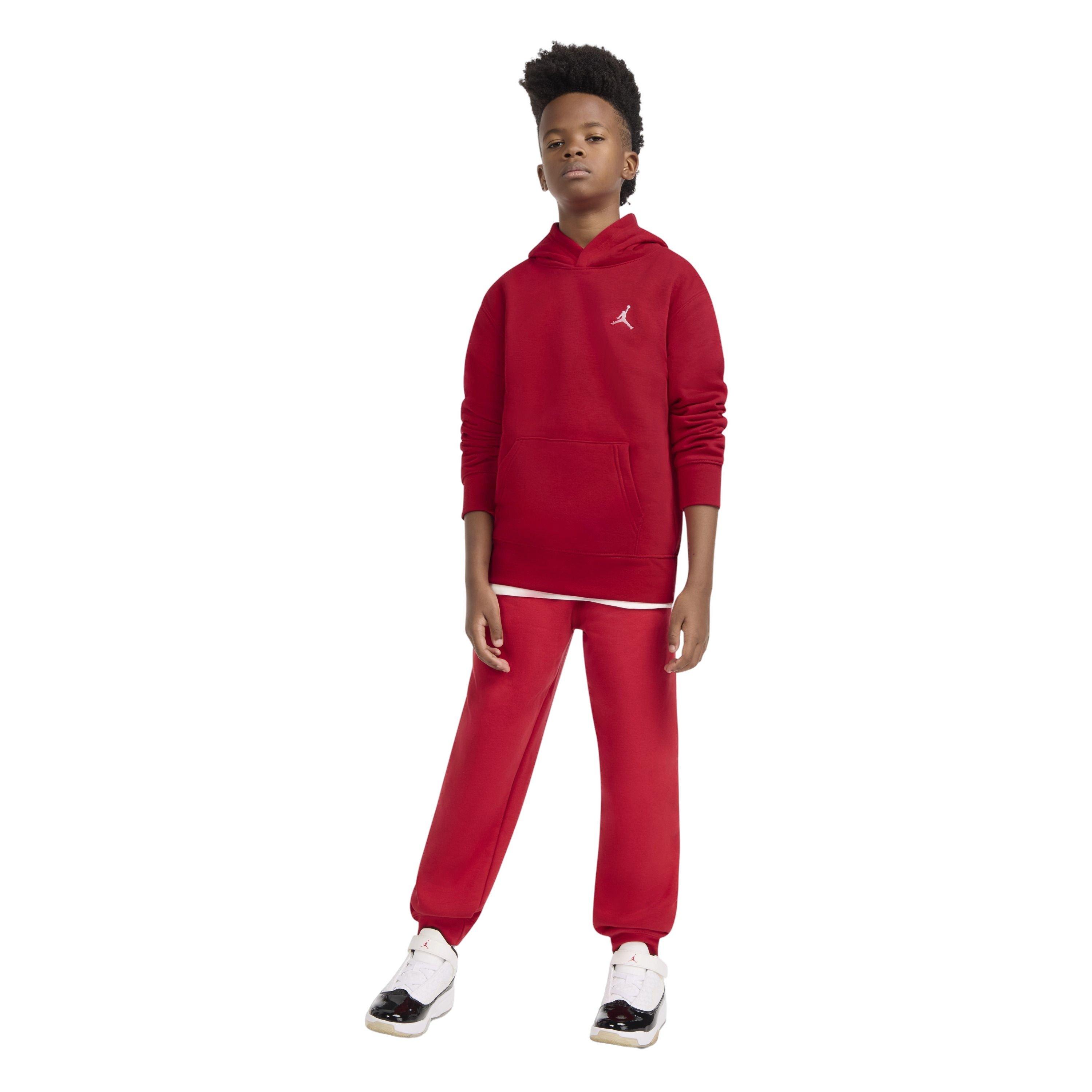 Jordan Big Boys' Brooklyn Pullover - Red - RED/WHITE Thumbnail View 4