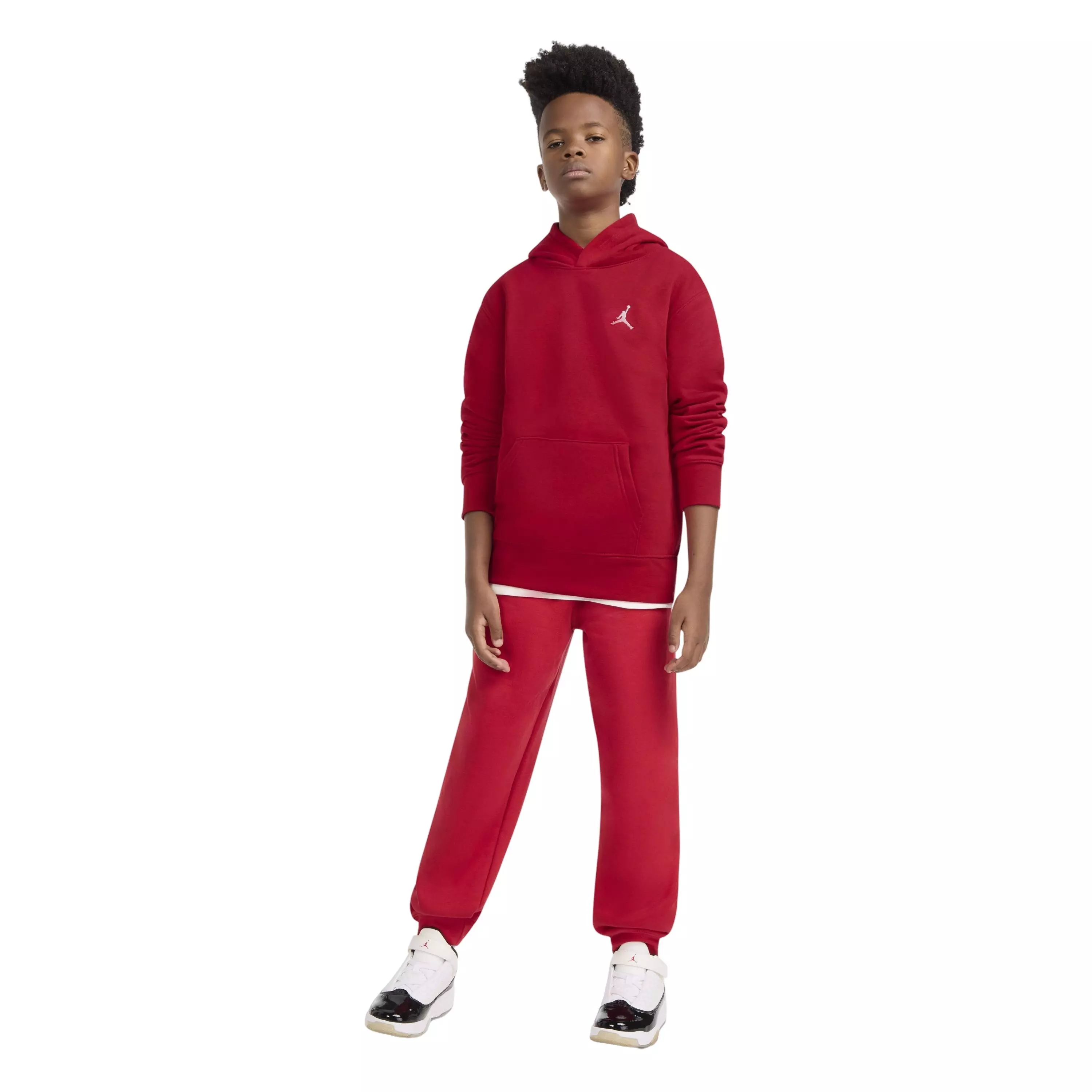 Jordan Big Boys' Brooklyn Pullover - Red - RED/WHITE