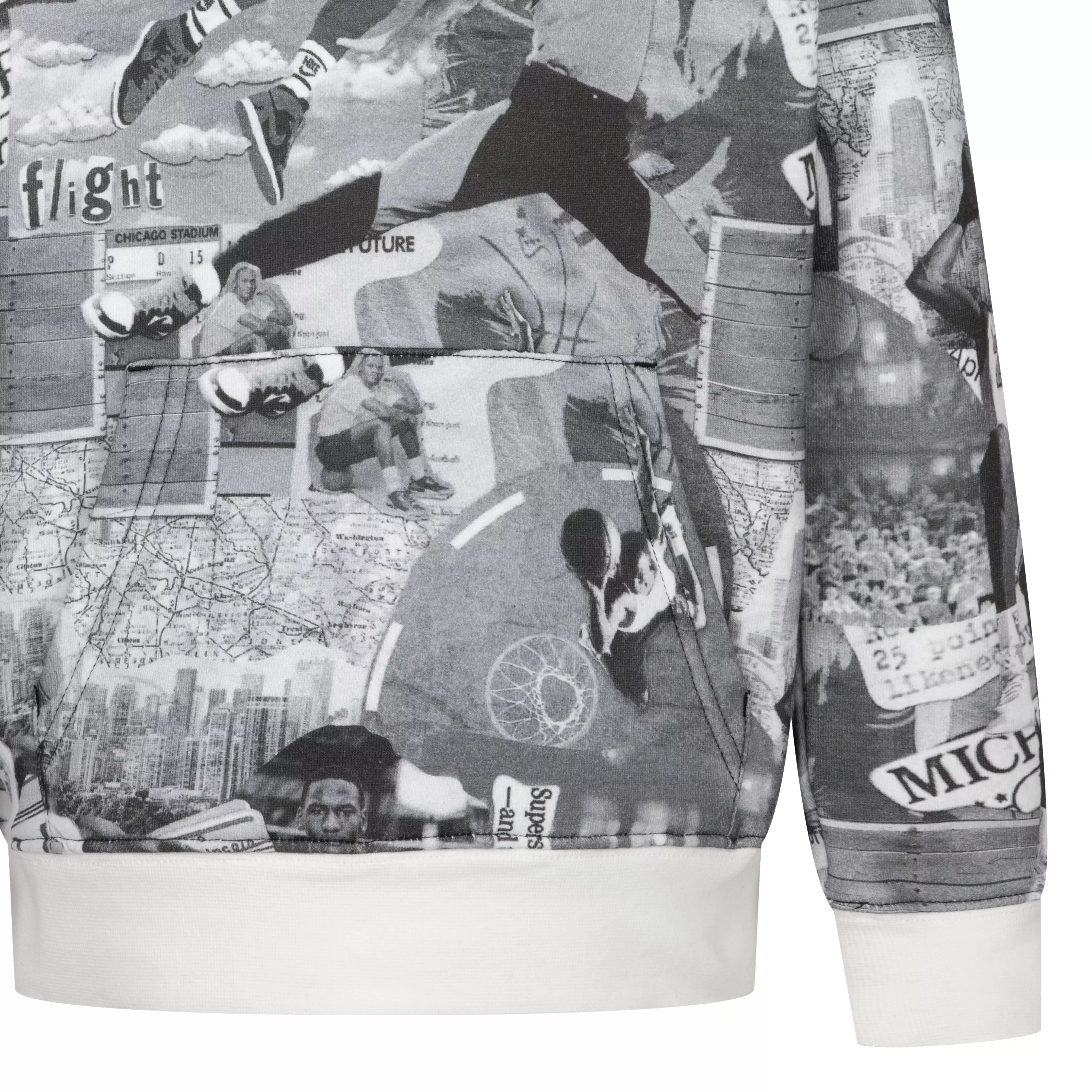 Jordan Big Boys' Printed Hoodie - BLACK