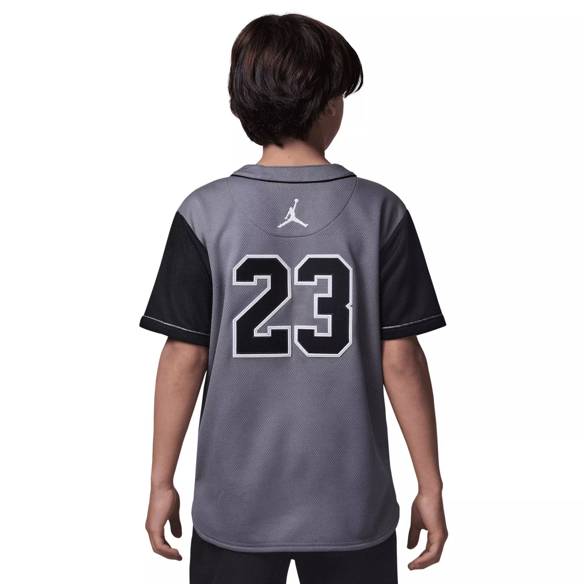 Jordan Big Boys' Baseball Jersey - Grey - GREY