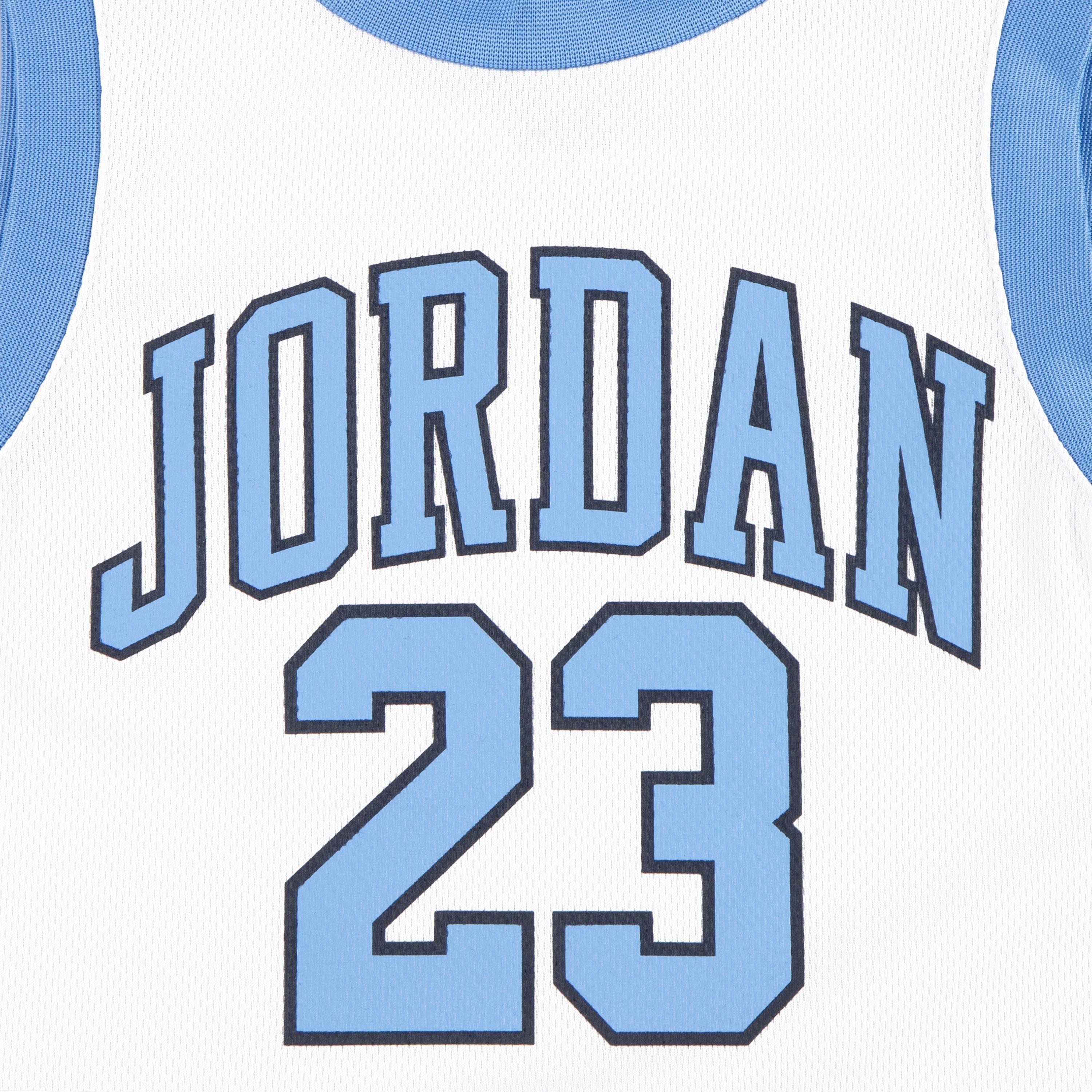 Jordan Little Boys' 23 Jersey Short Set - White/Blue - WHITE/BLUE Thumbnail View 3