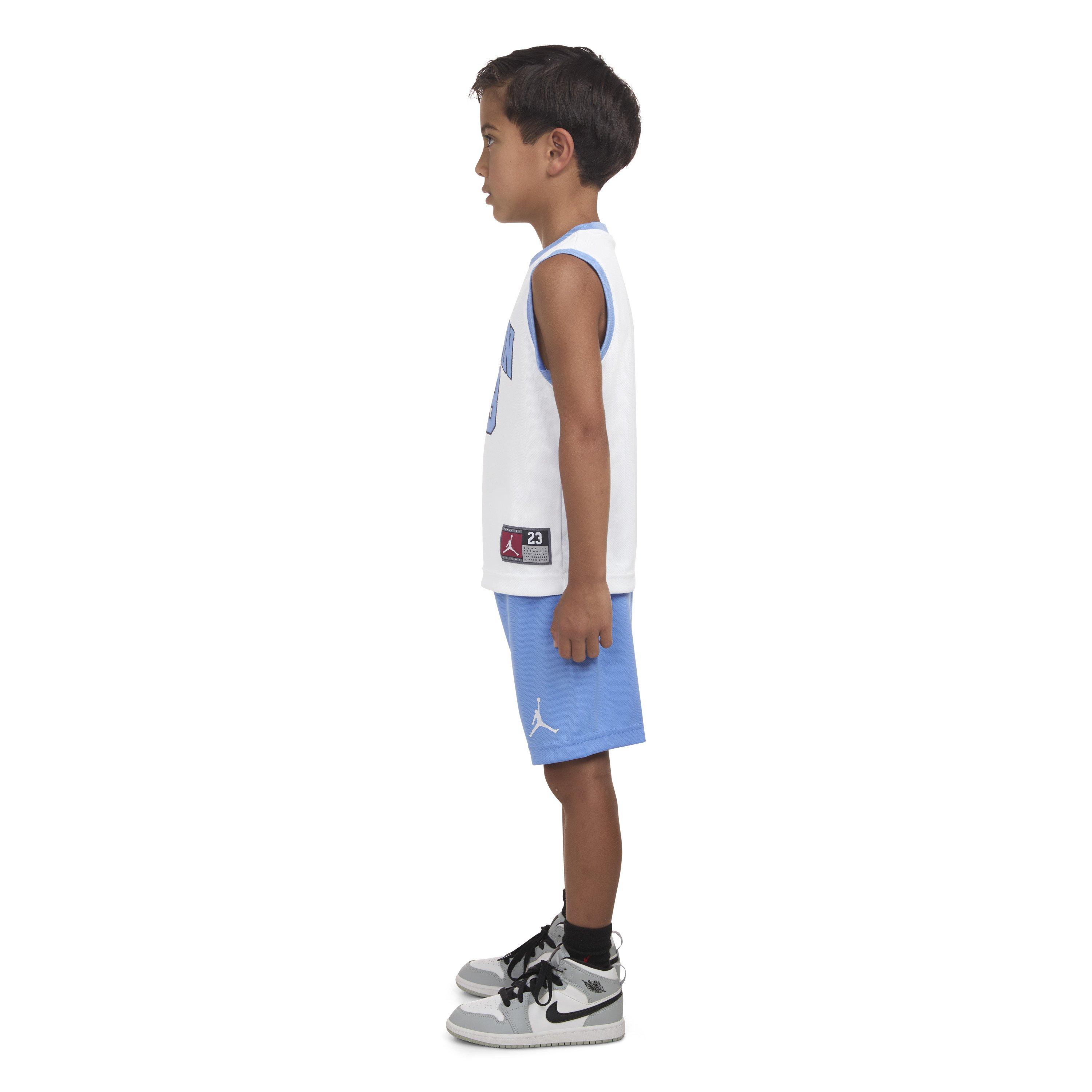 Jordan 23 Jersey Short Toddler Boys' White/Blue Set