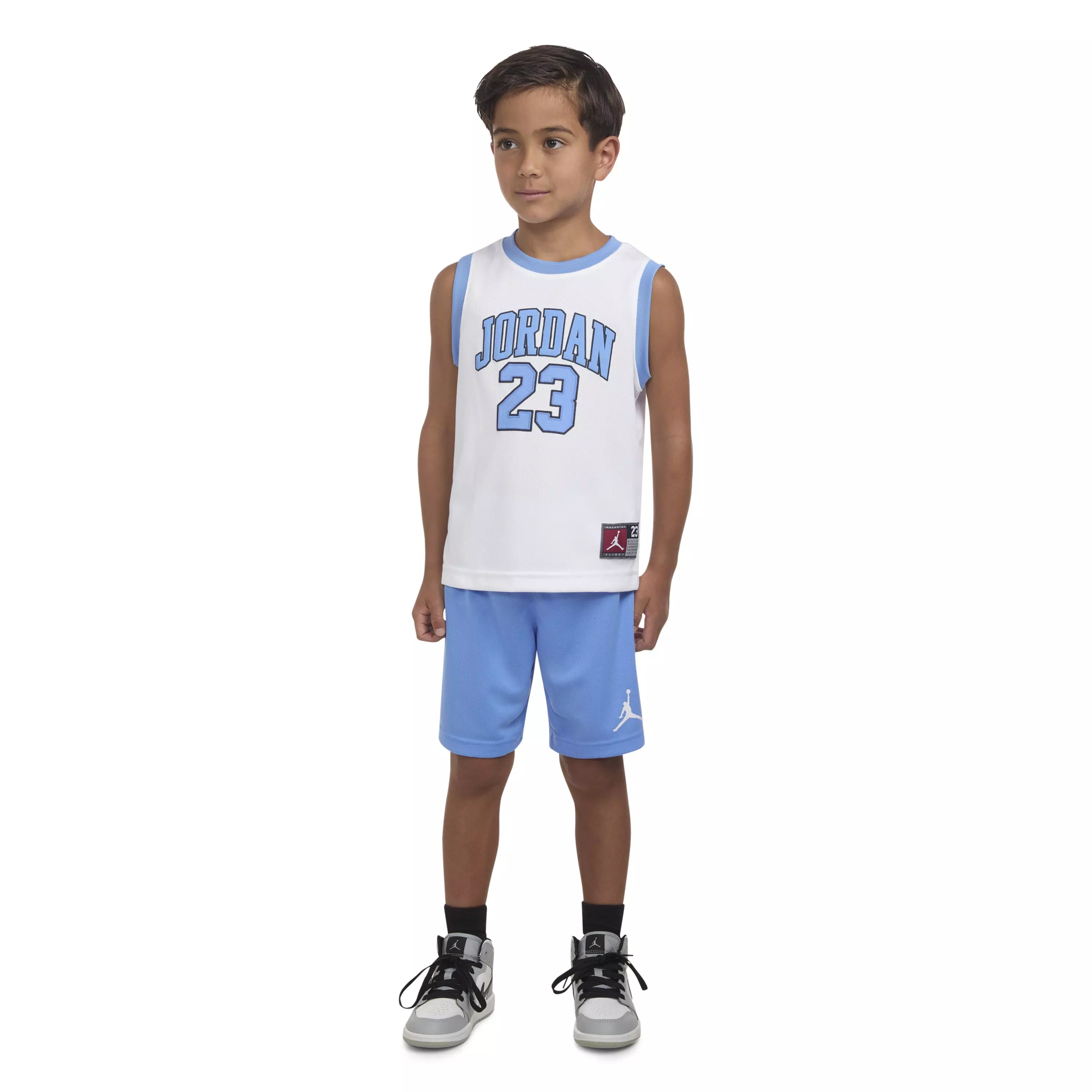 Jordan Toddler Boys' 23 Jersey Short Set - White/Blue - WHITE/BLUE