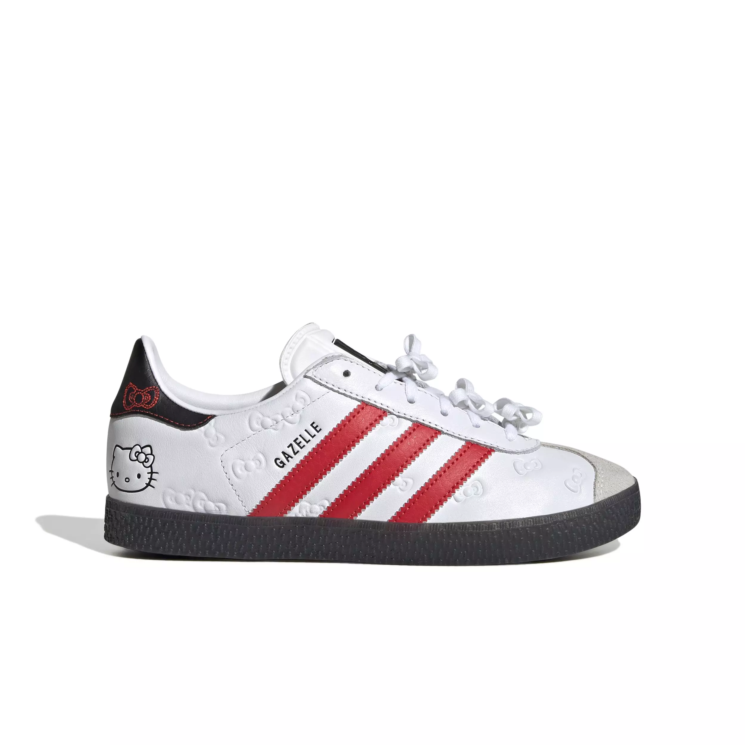 adidas Originals Gazelle "Hello Kitty" Grade School Girls' Shoe - WHITE/BLACK