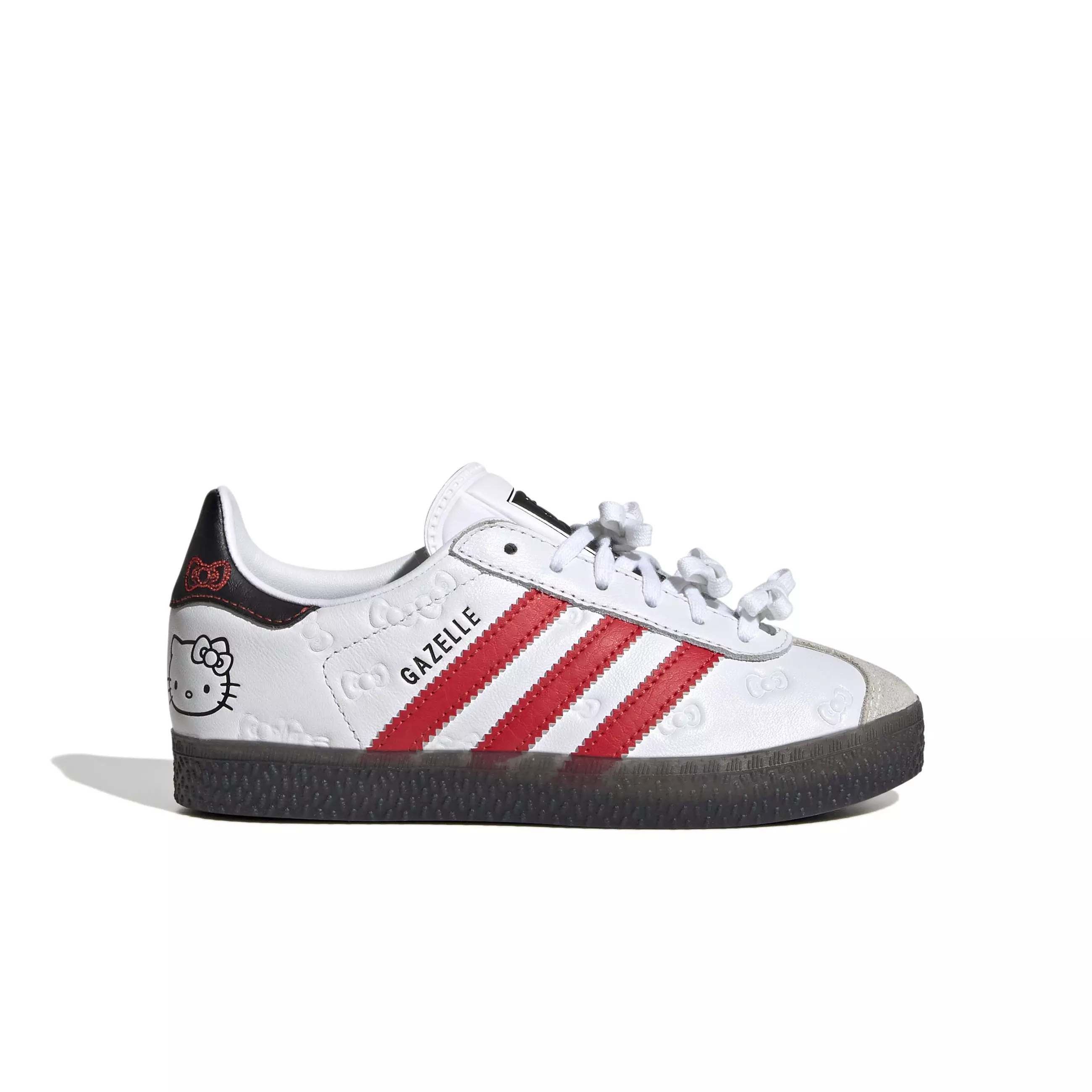 adidas Originals Gazelle "Hello Kitty" Preschool Girls' Shoe - WHITE/BLACK