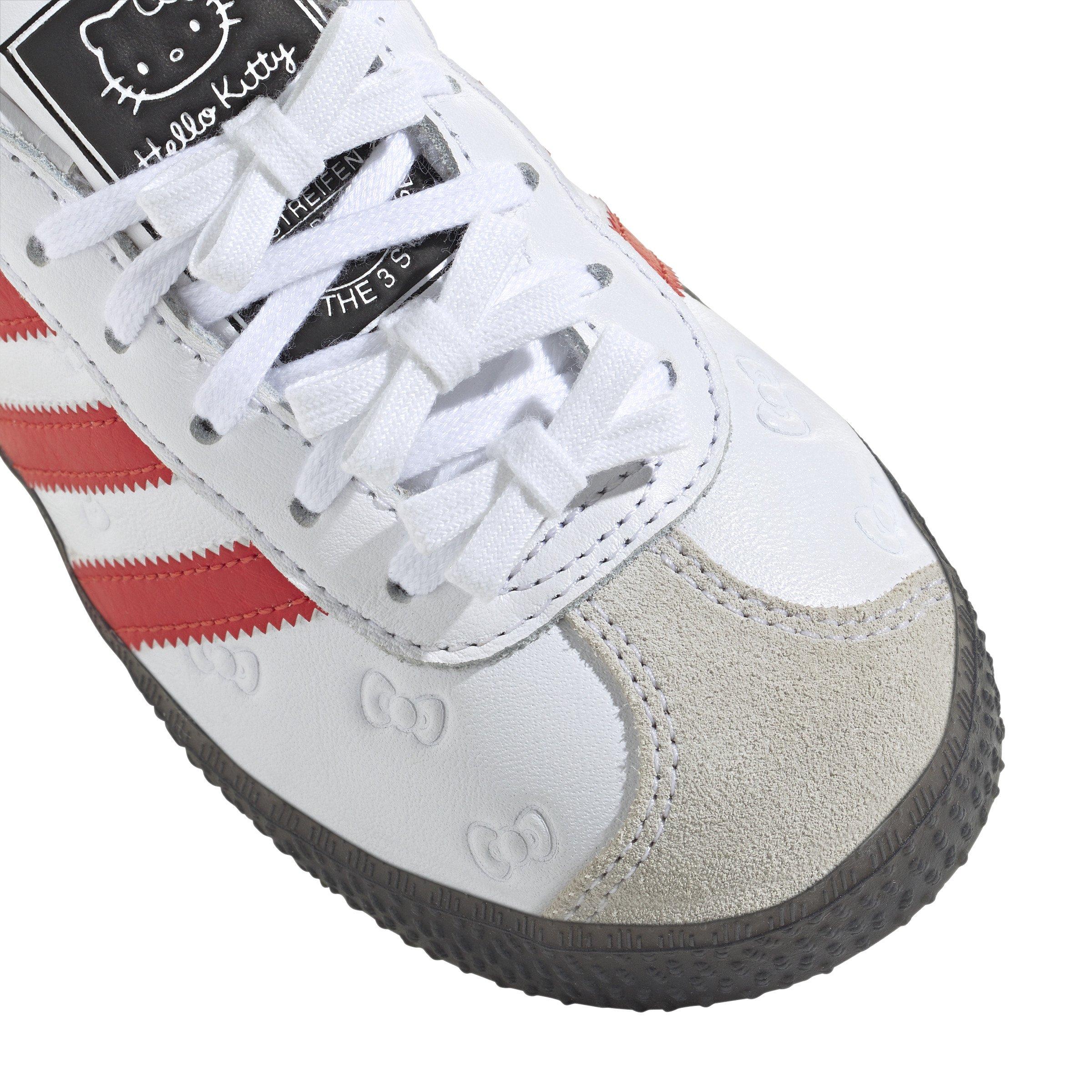 adidas Originals Gazelle "Hello Kitty" Toddler Girls' Shoe - WHITE/BLACK Thumbnail View 5