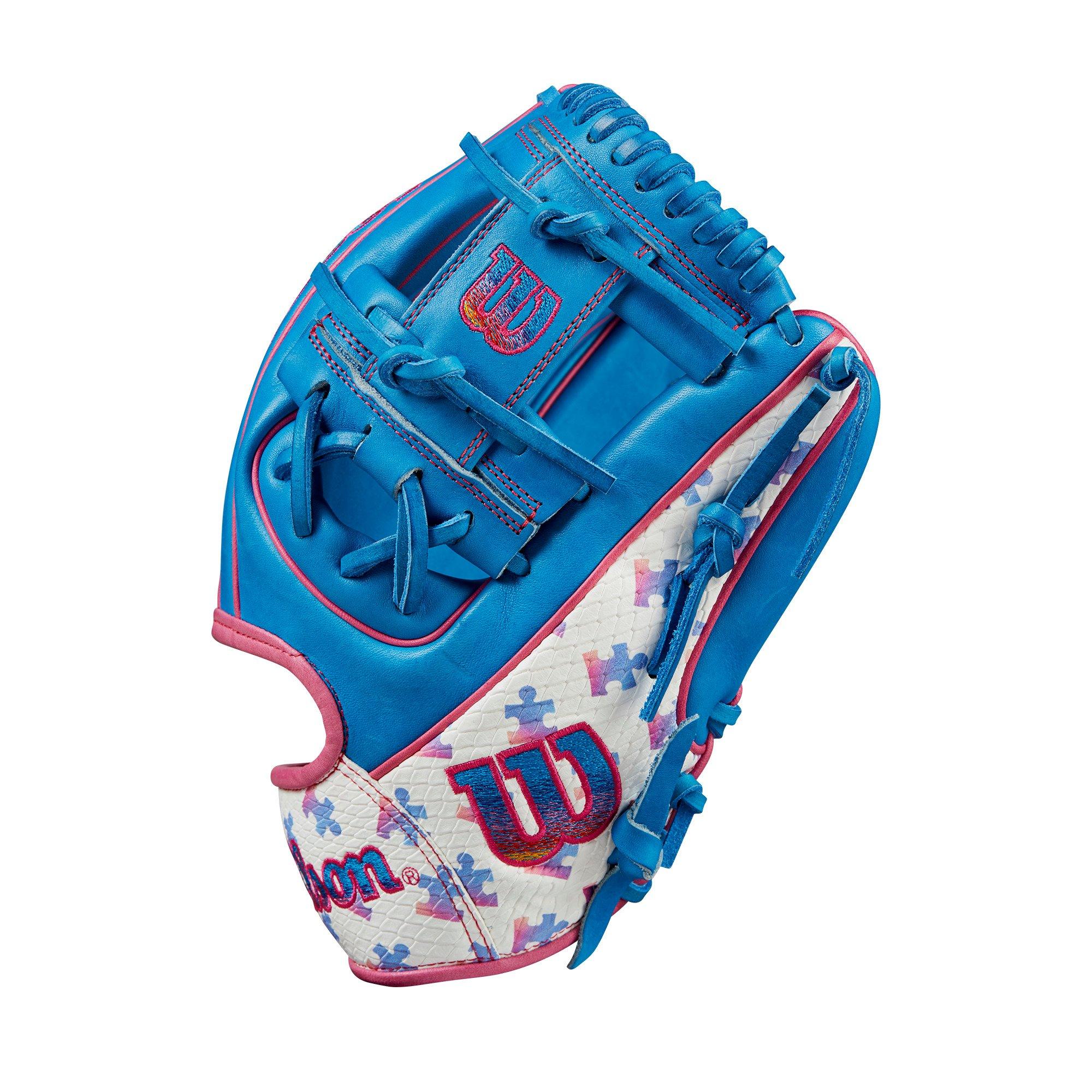 Wilson Autism Speaks A2000 1786 11.5&rdquo; Infield Baseball Glove 2024 - BLUE/WHITE Thumbnail View 3
