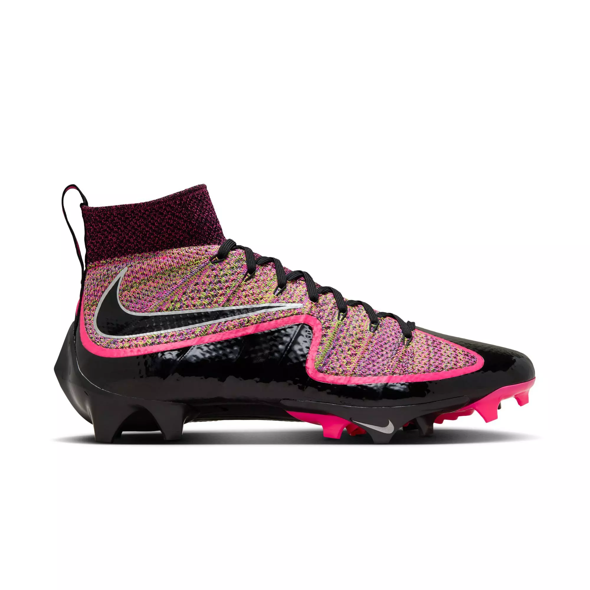 Nike Vapor Edge 360 Untouchable "Black/Metallic Silver/Hyper Pink" Men's Football Cleat - BLACK/PINK