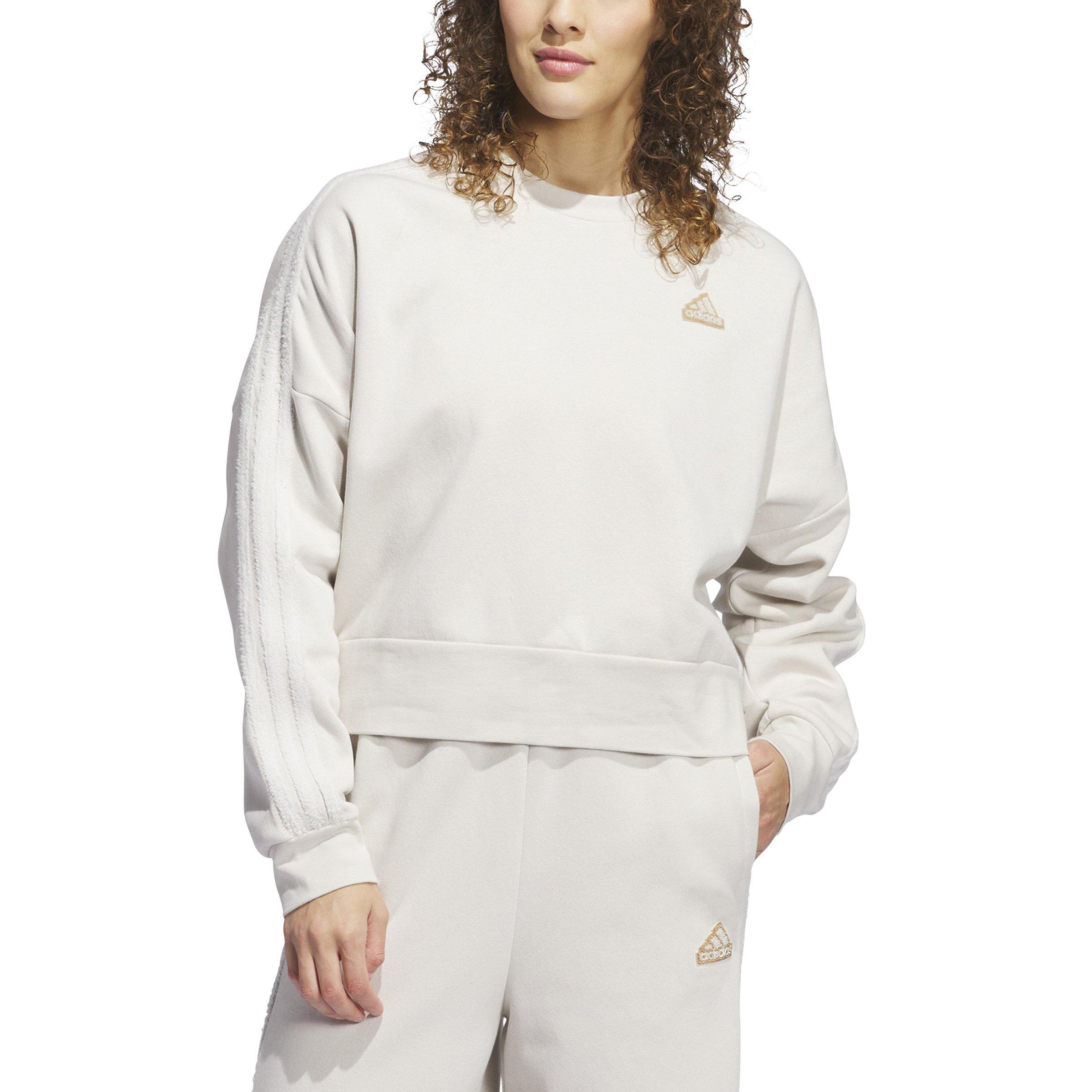 adidas Women's Coze 3s Crew - Alumina - BEIGE Thumbnail View 3
