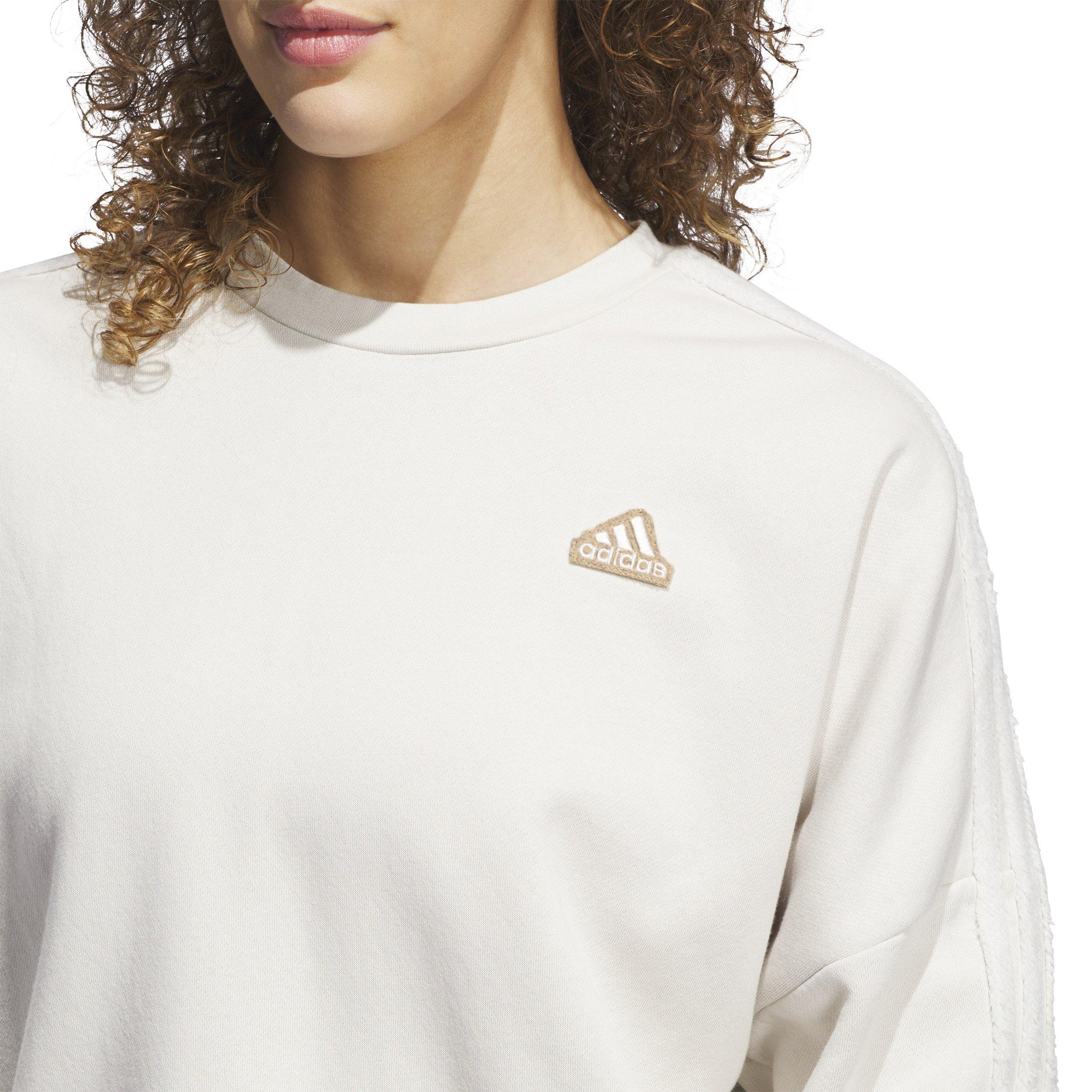 adidas Women's Coze 3s Crew - Alumina - BEIGE Thumbnail View 4