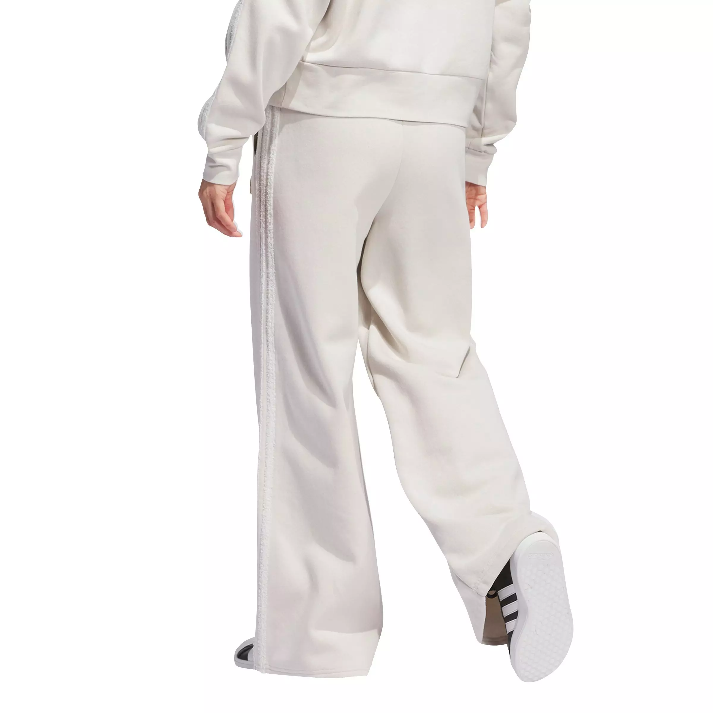 adidas Women's Coze 3s Wide Leg Pants - Alumina - BEIGE