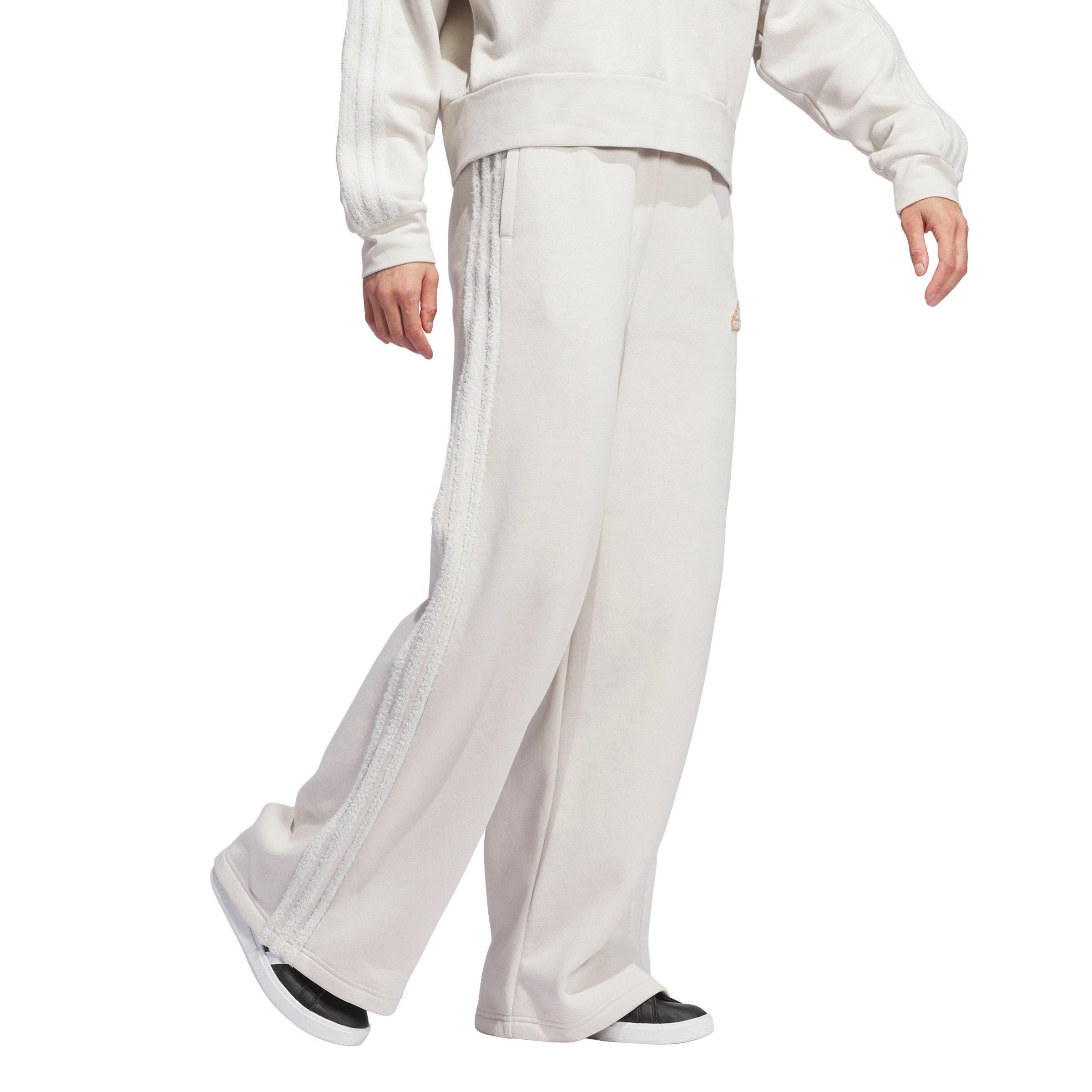 adidas Women's Coze 3s Wide Leg Pants - Alumina - BEIGE Thumbnail View 5