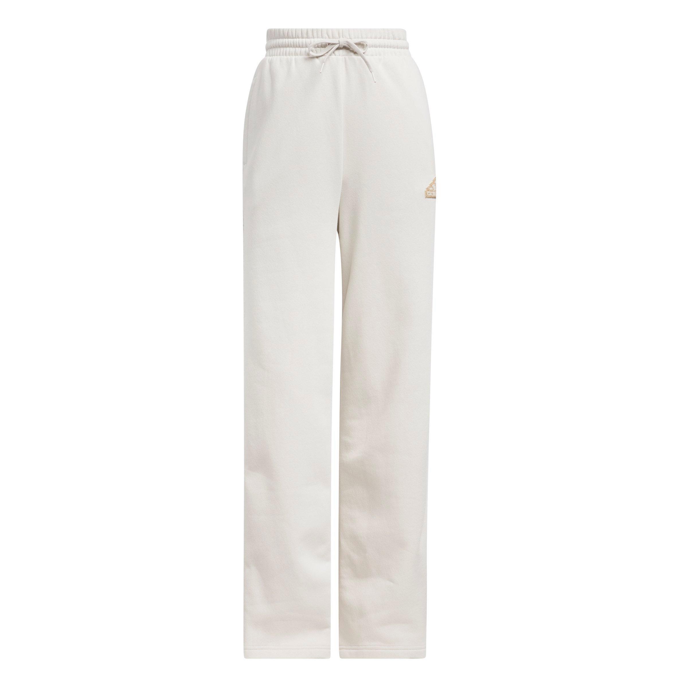 adidas Women's Coze 3s Wide Leg Pants - Alumina - BEIGE Thumbnail View 6