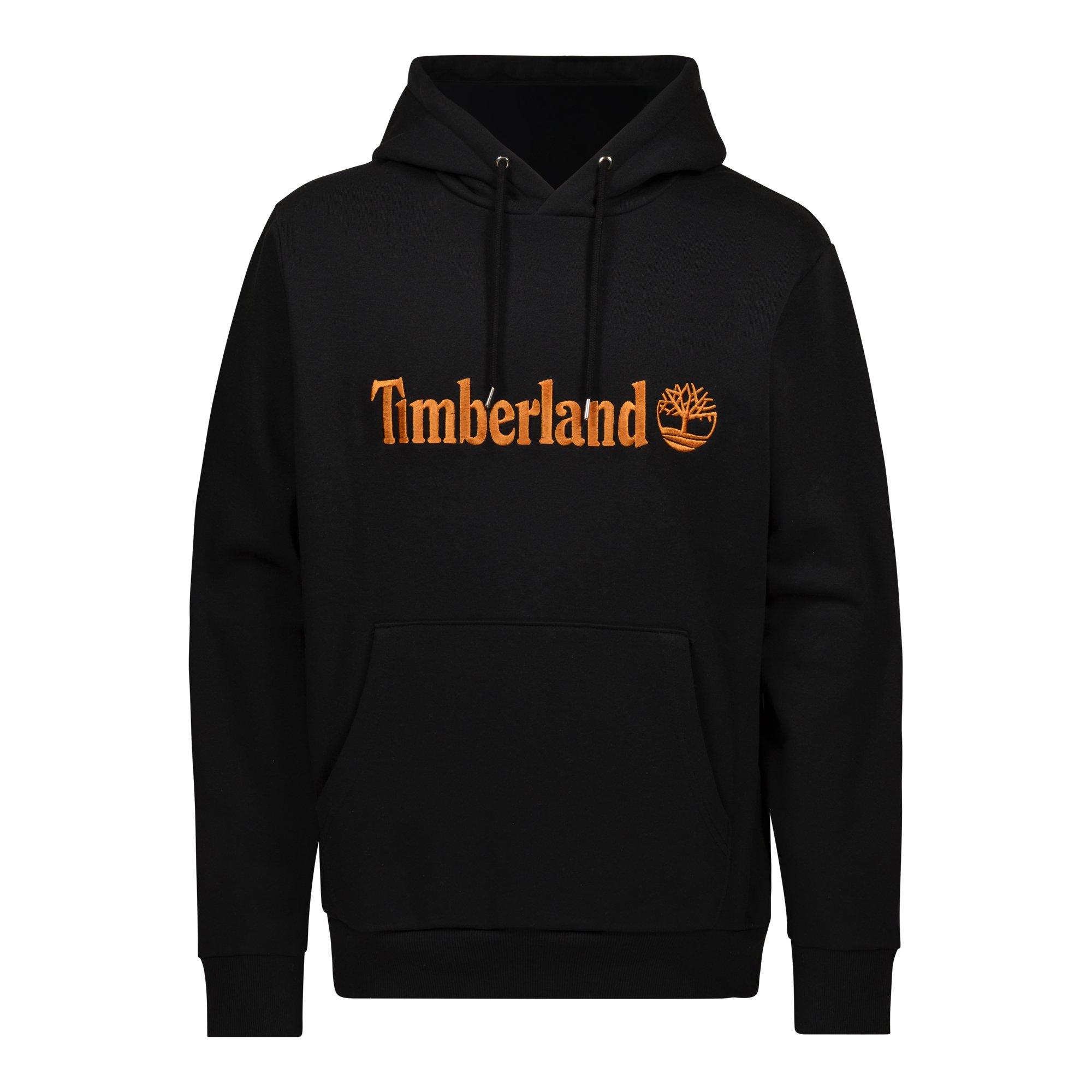 Timberland Men's Embossed Hoodie - Black - BLACK Thumbnail View 1