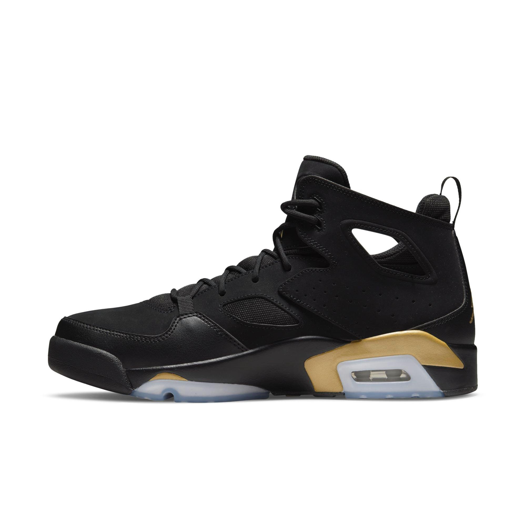 Jordan Flight Club '91 "Black/Metallic Gold" Men's Shoe - BLACK/GOLD Thumbnail View 4
