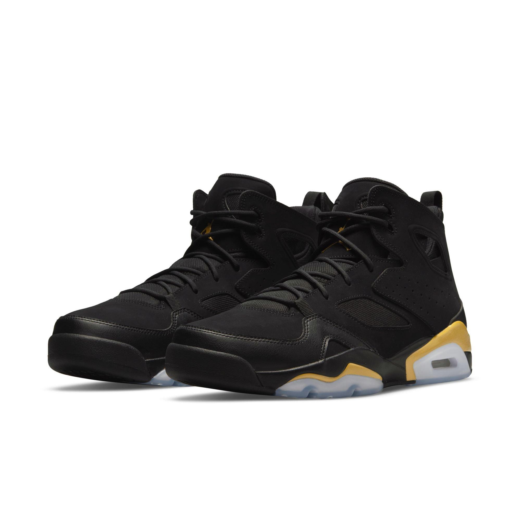 Jordan Flight Club '91 "Black/Metallic Gold" Men's Shoe - BLACK/GOLD Thumbnail View 5