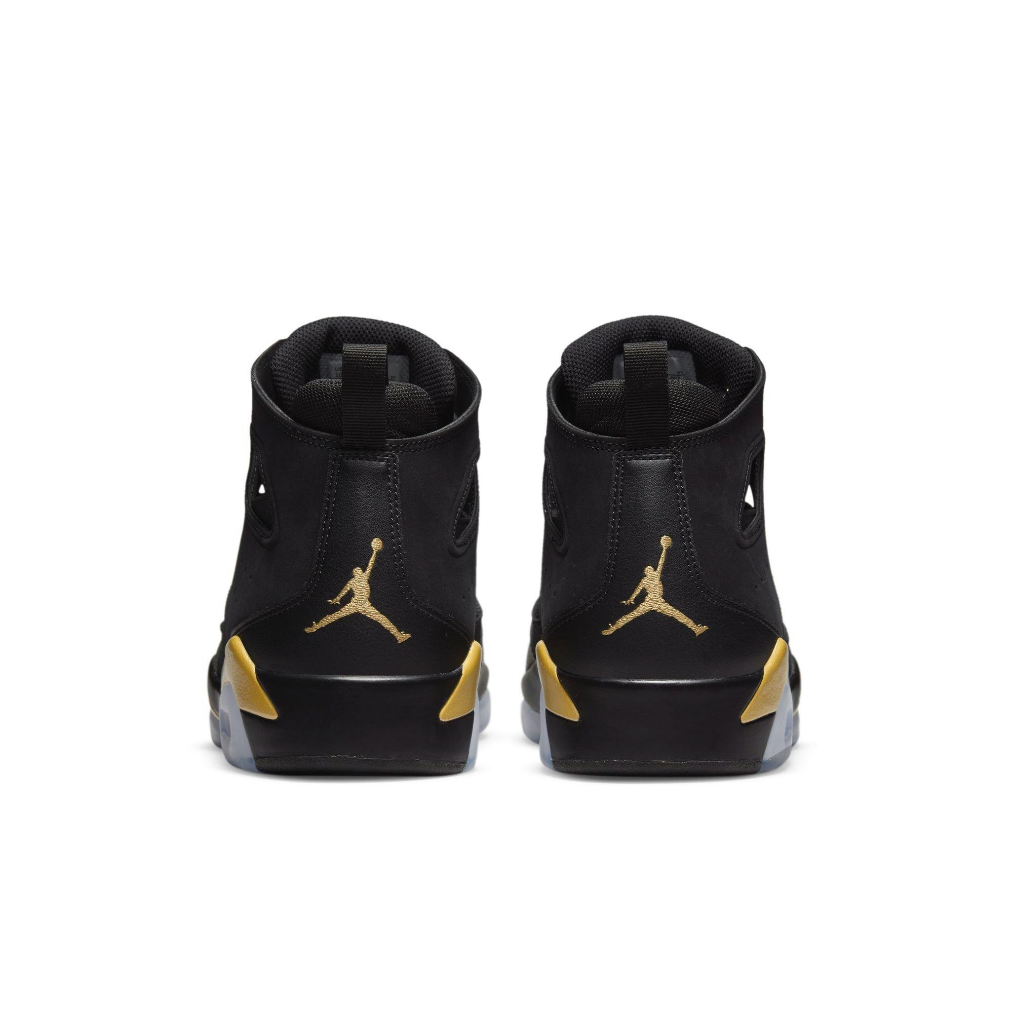 Jordan Flight Club '91 "Black/Metallic Gold" Men's Shoe - BLACK/GOLD Thumbnail View 6
