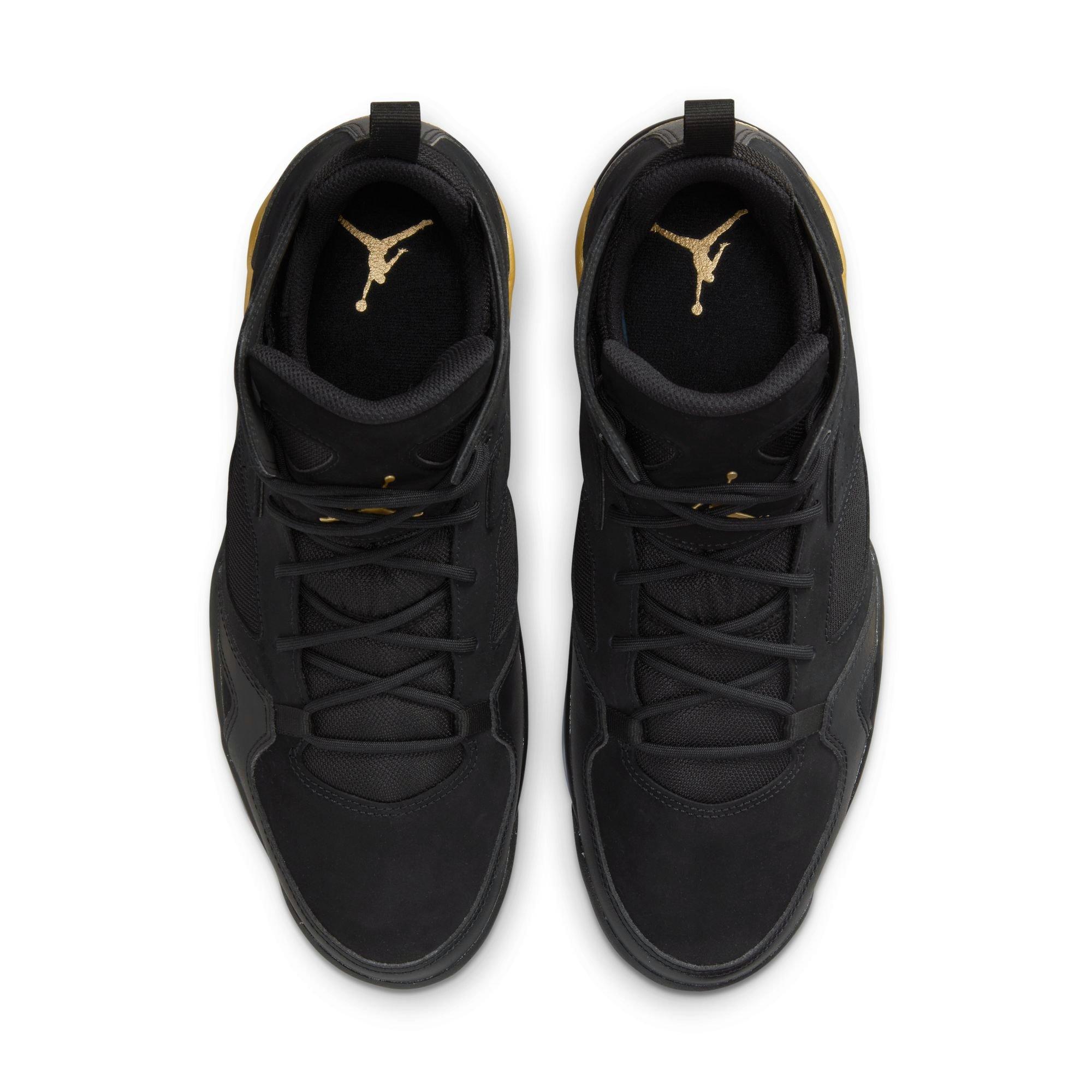 Nike Air Jordan Flight Club 91 Mid Rise Black Gold Athletic Basketball Shoes Air Jordan Flight Club 91  main image 2