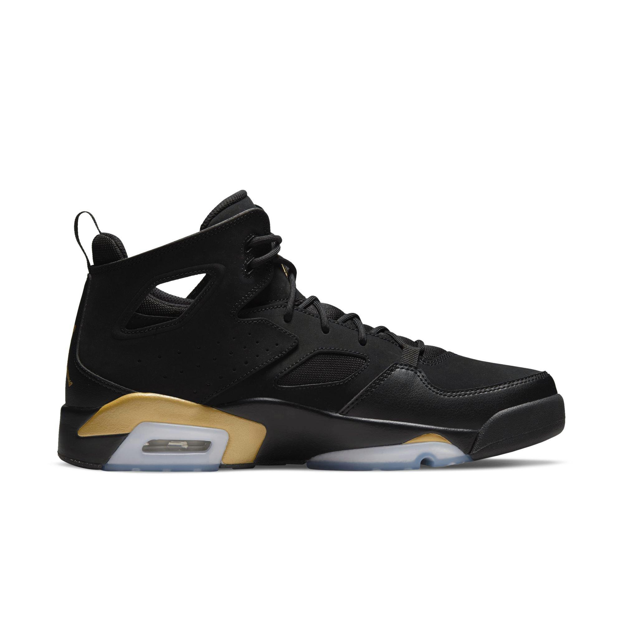 Jordan Flight Club '91 "Black/Metallic Gold" Men's Shoe - BLACK/GOLD Thumbnail View 2