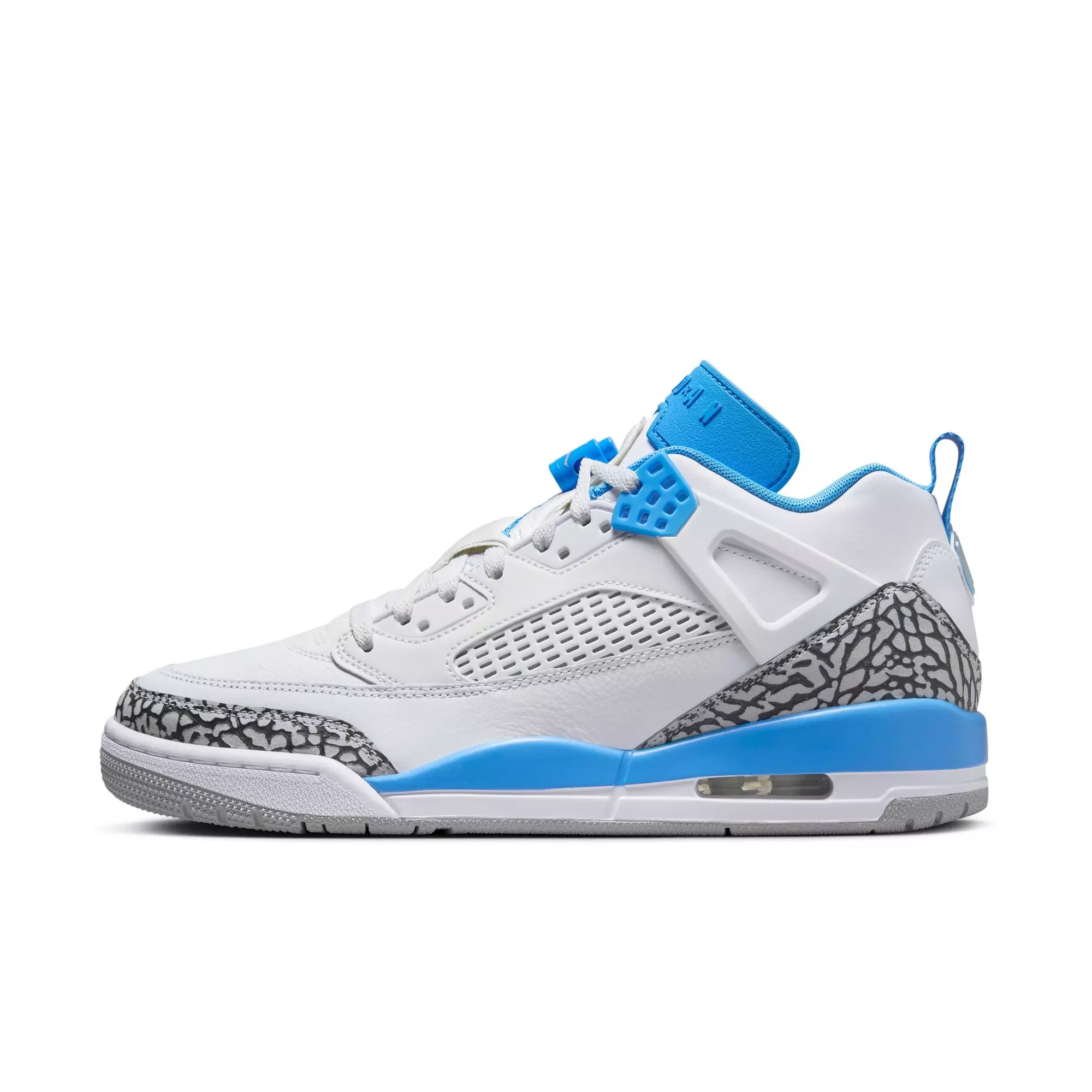Jordan Spizike Low "White/University Blue/Wolf Grey" Men's Shoe