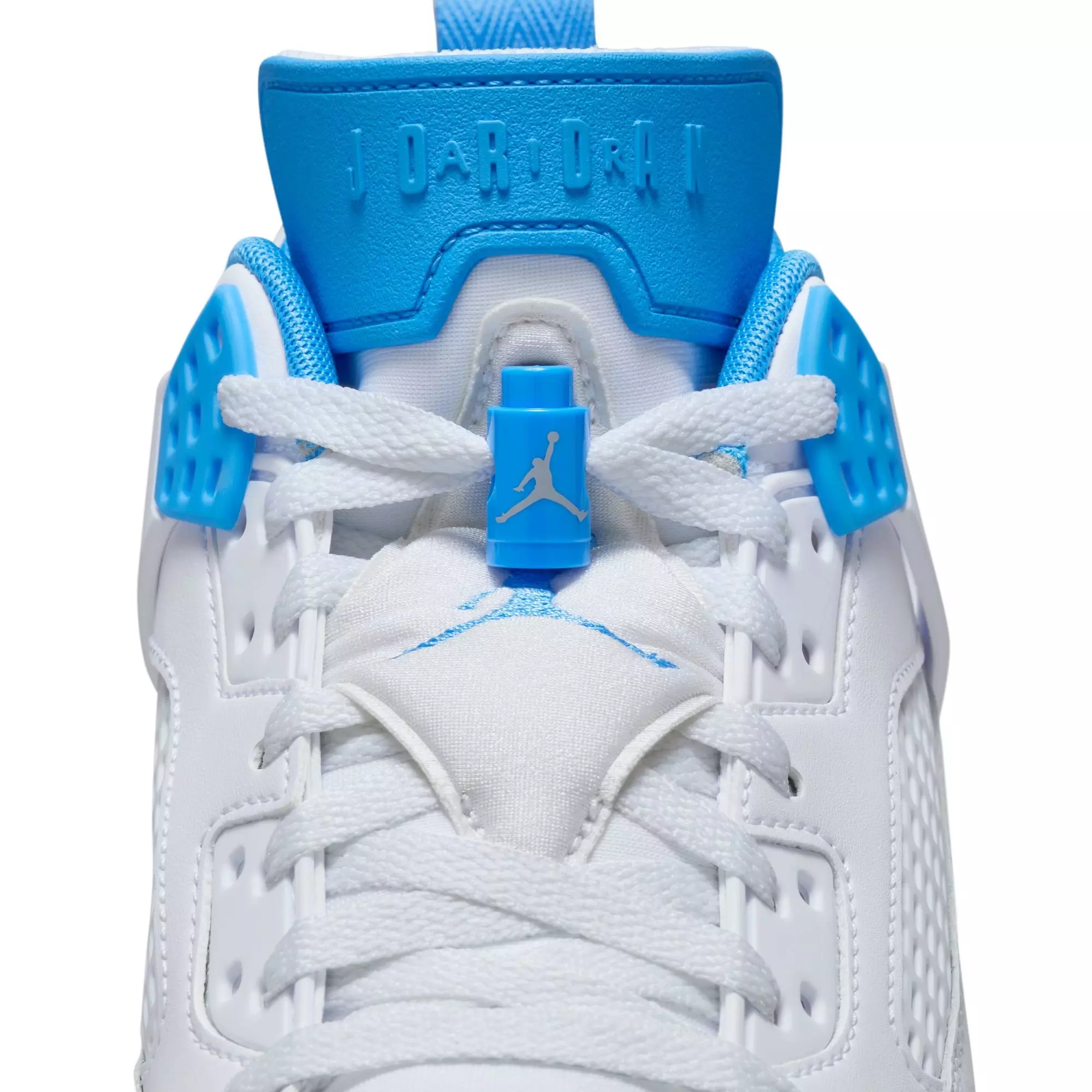 Jordan Spizike Low "White/University Blue/Wolf Grey" Men's Shoe - WHITE/GREY