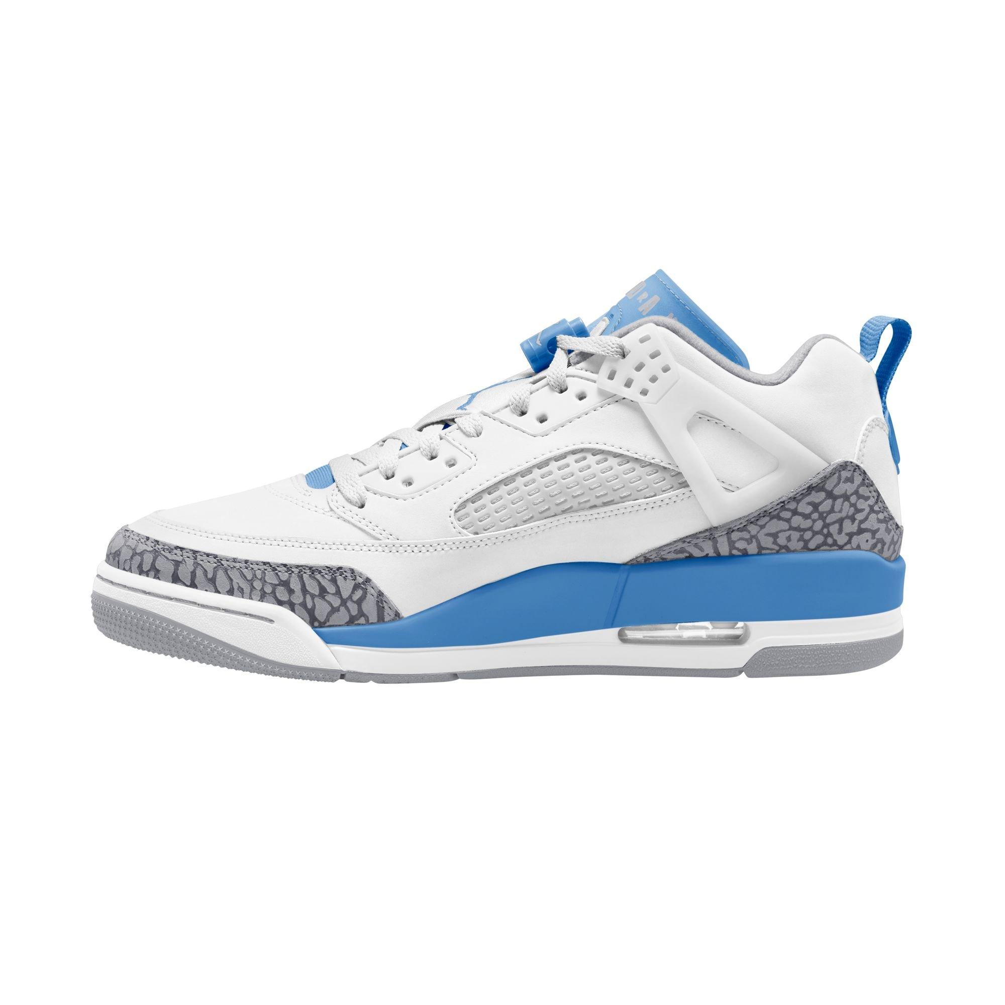Jordan Spizike Low "White/University Blue/Wolf Grey" Men's Shoe - WHITE/GREY Thumbnail View 4