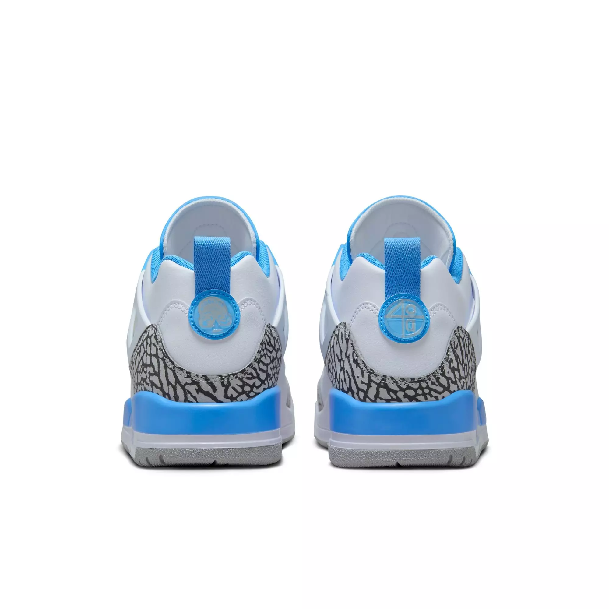 Jordan Spizike Low "White/University Blue/Wolf Grey" Men's Shoe - WHITE/GREY