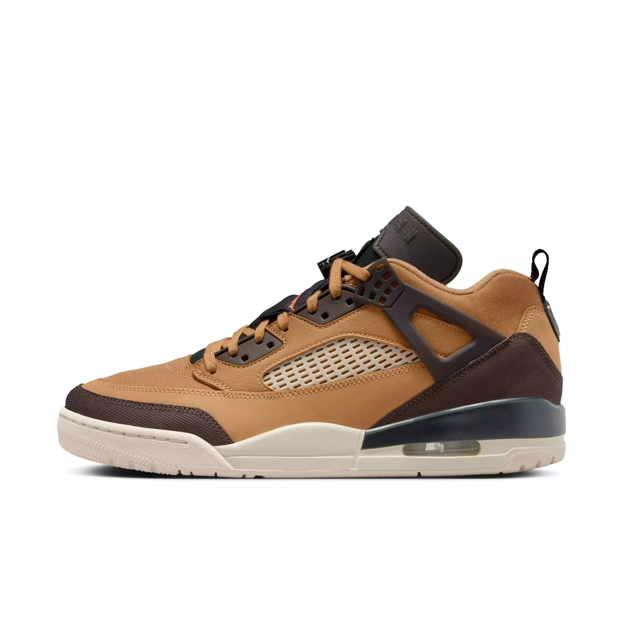 Jordan Spizike Low "Flax/Baroque Brown/Black/Sanddrift" Men's Shoe - BROWN/BLACK