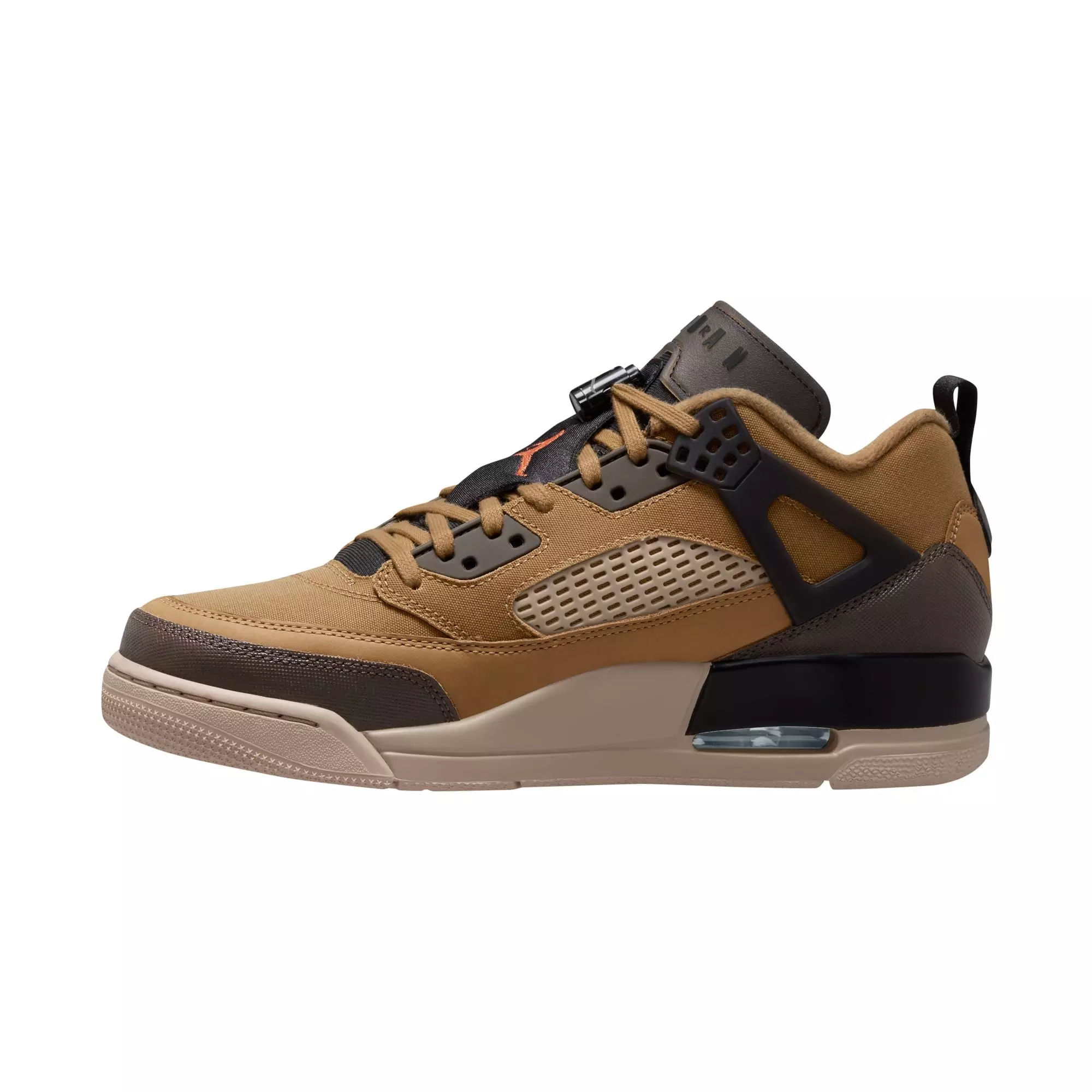 Jordan Spizike Low "Flax/Baroque Brown/Black/Sanddrift" Men's Shoe - BROWN/BLACK