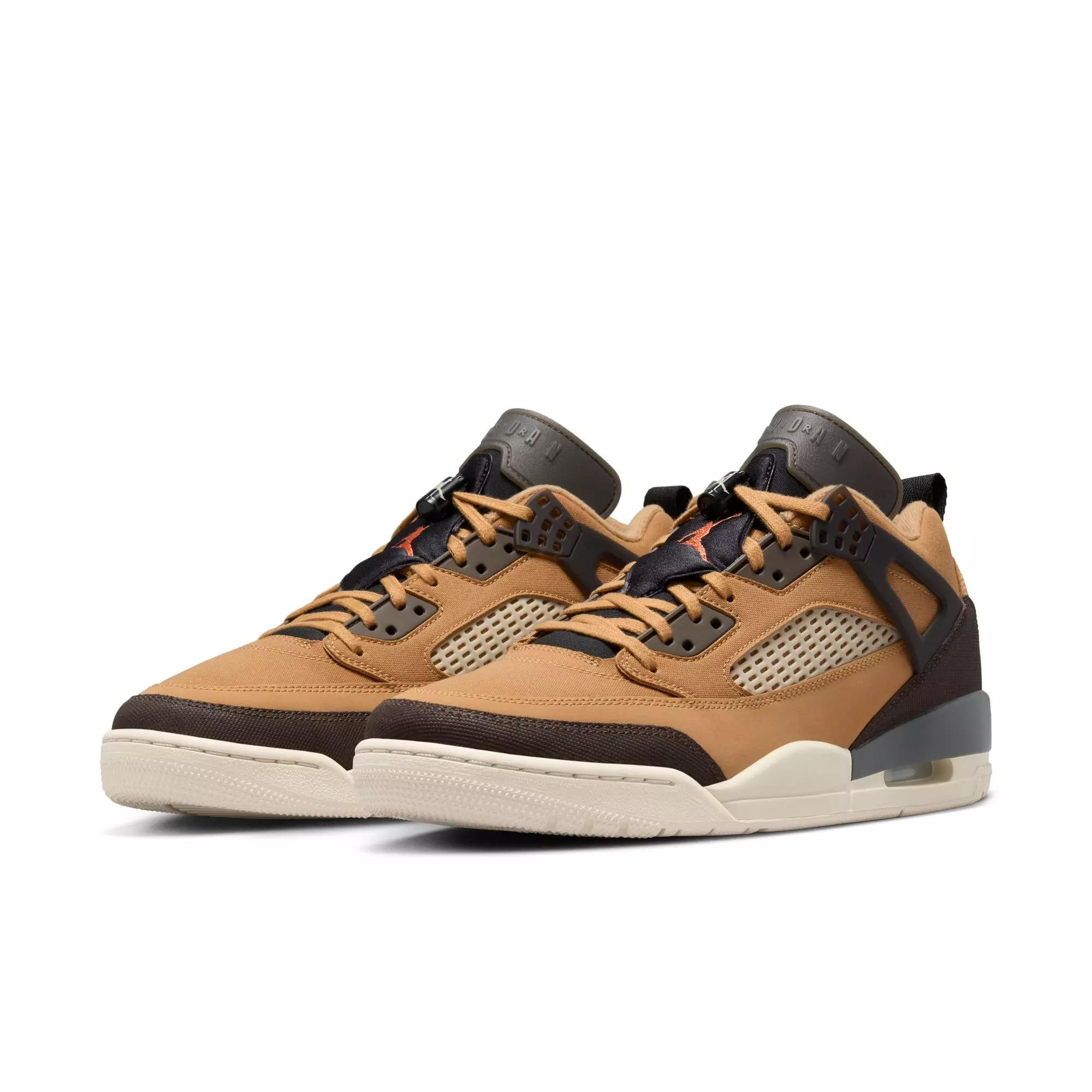 Jordan Spizike Low "Flax/Baroque Brown/Black/Sanddrift" Men's Shoe - BROWN/BLACK