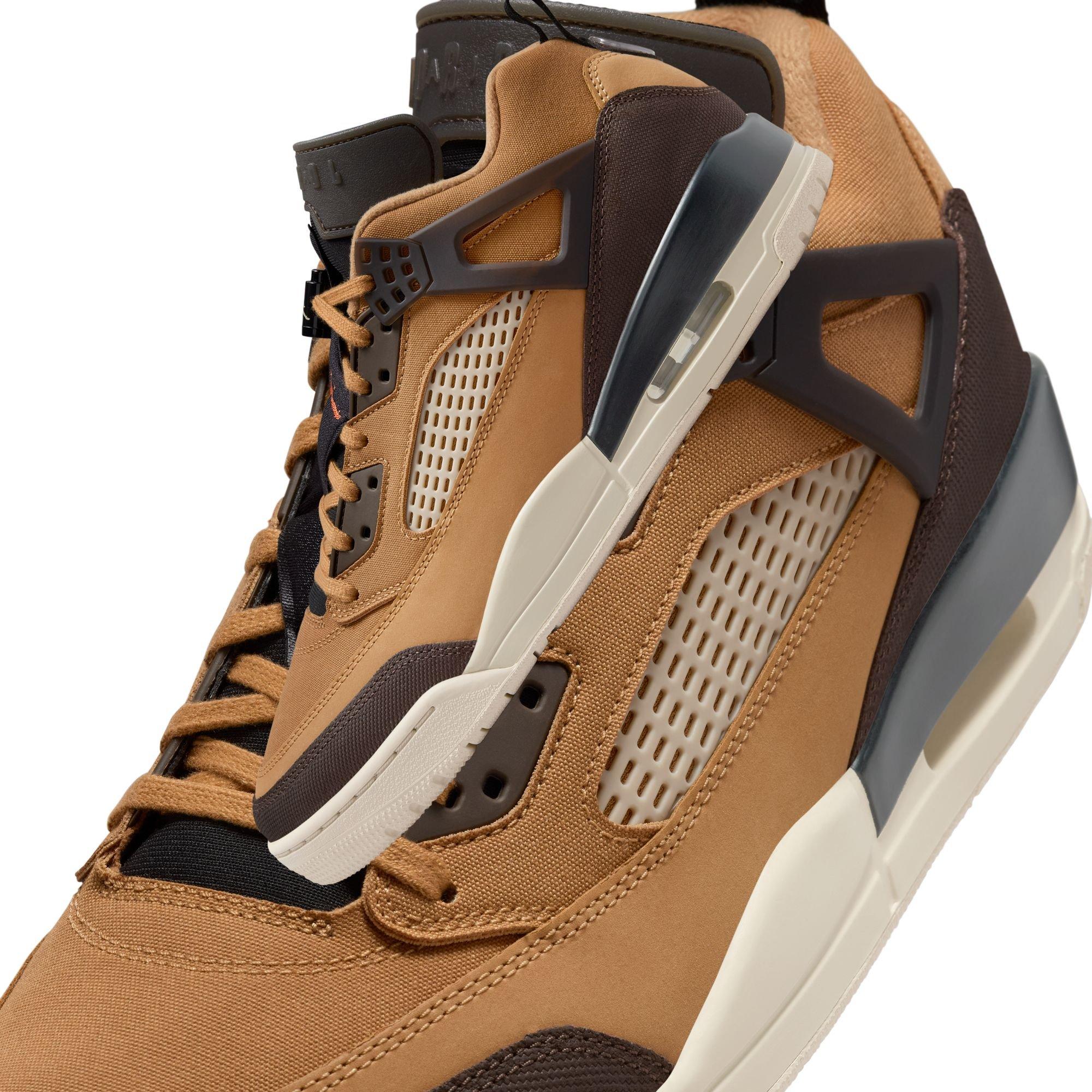 Jordan Spizike Low "Flax/Baroque Brown/Black/Sanddrift" Men's Shoe - BROWN/BLACK Thumbnail View 10